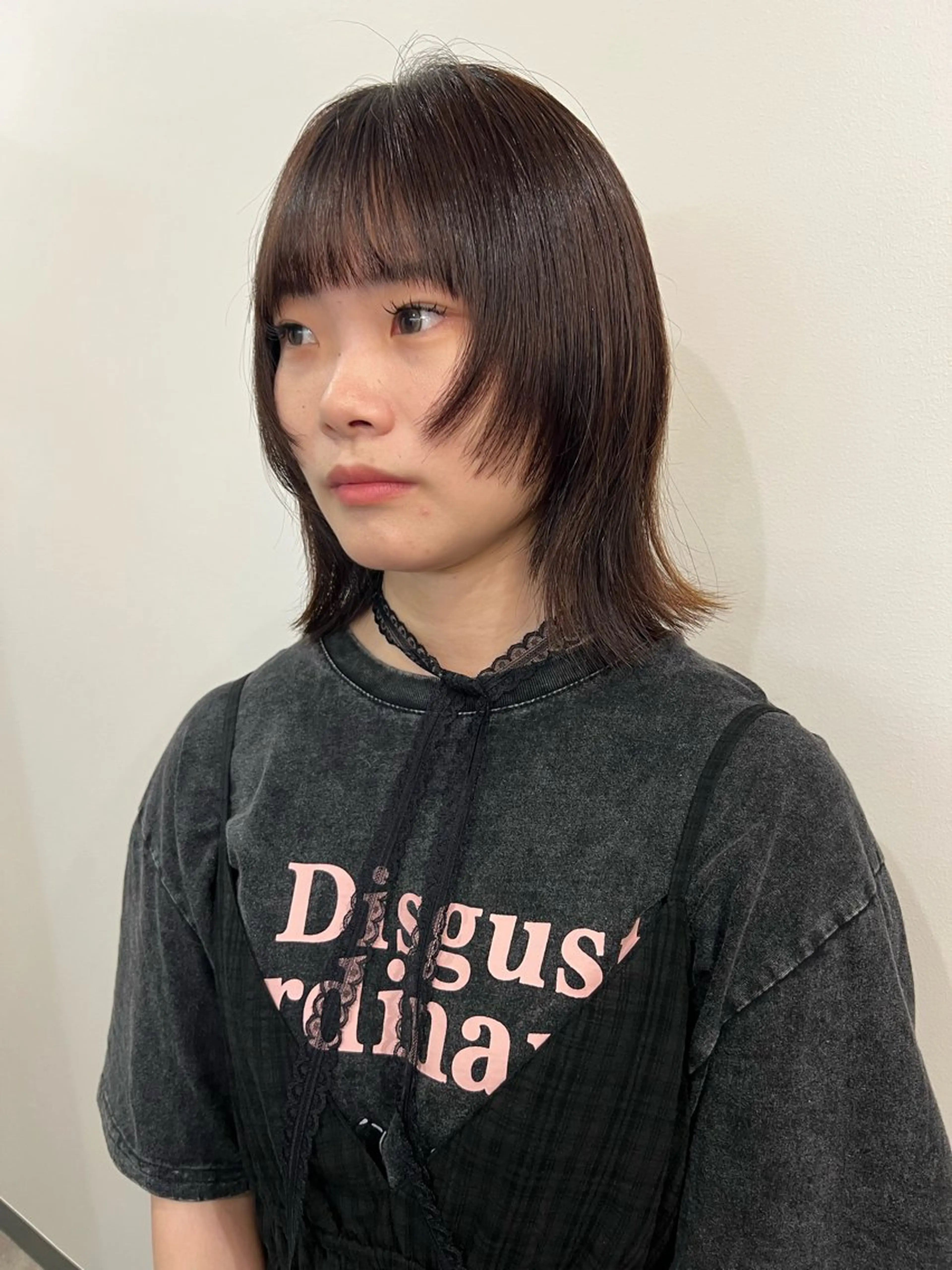 ミディアム カット ヘアカラー パーマ/透明感カラー 元町🌱takutoのヘアスタイル