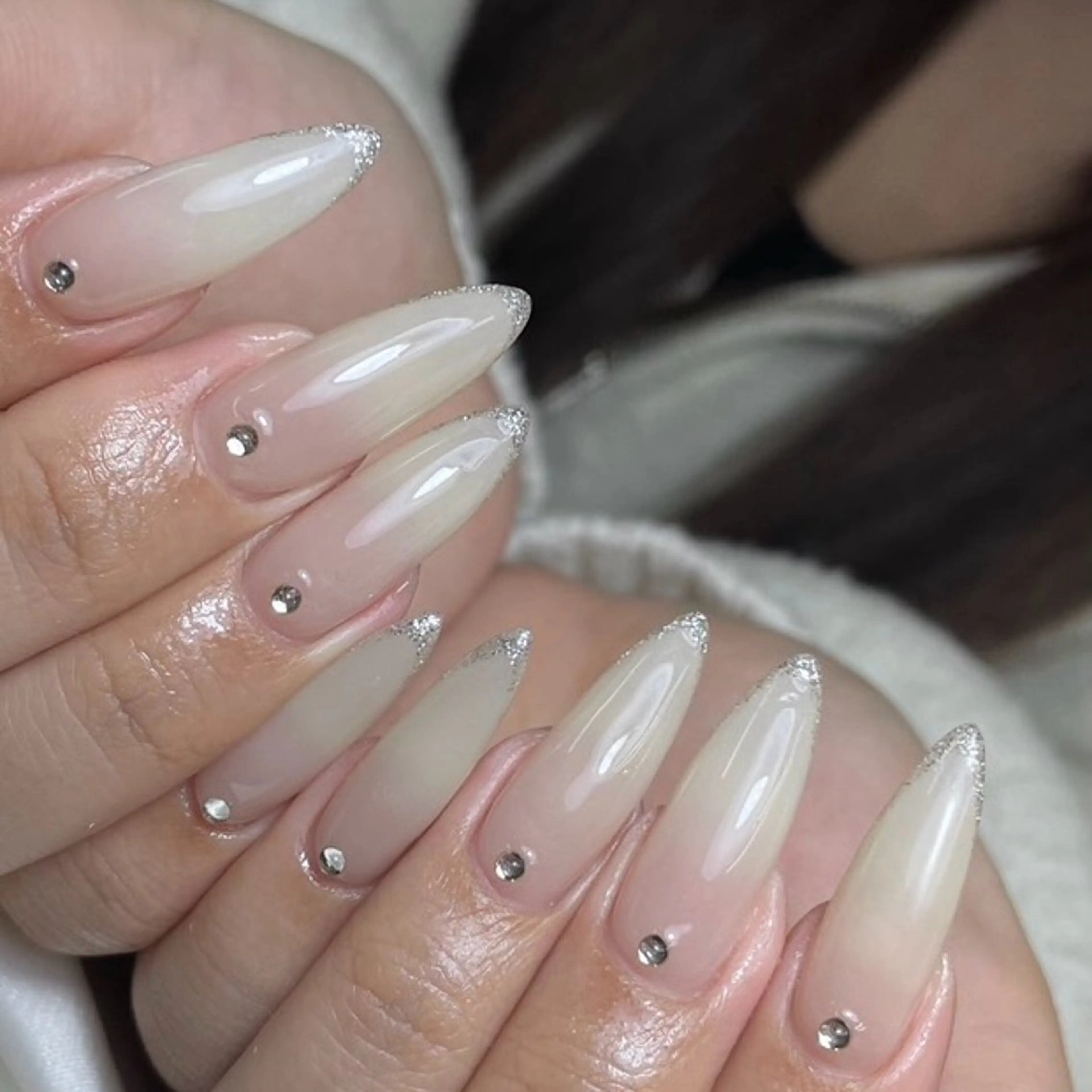 ネイル チークネイル 桜ネイル 長さ出し フットネイル ジェルネイル ハンドネイル XIINH NAIL SALONのネイルデザイン