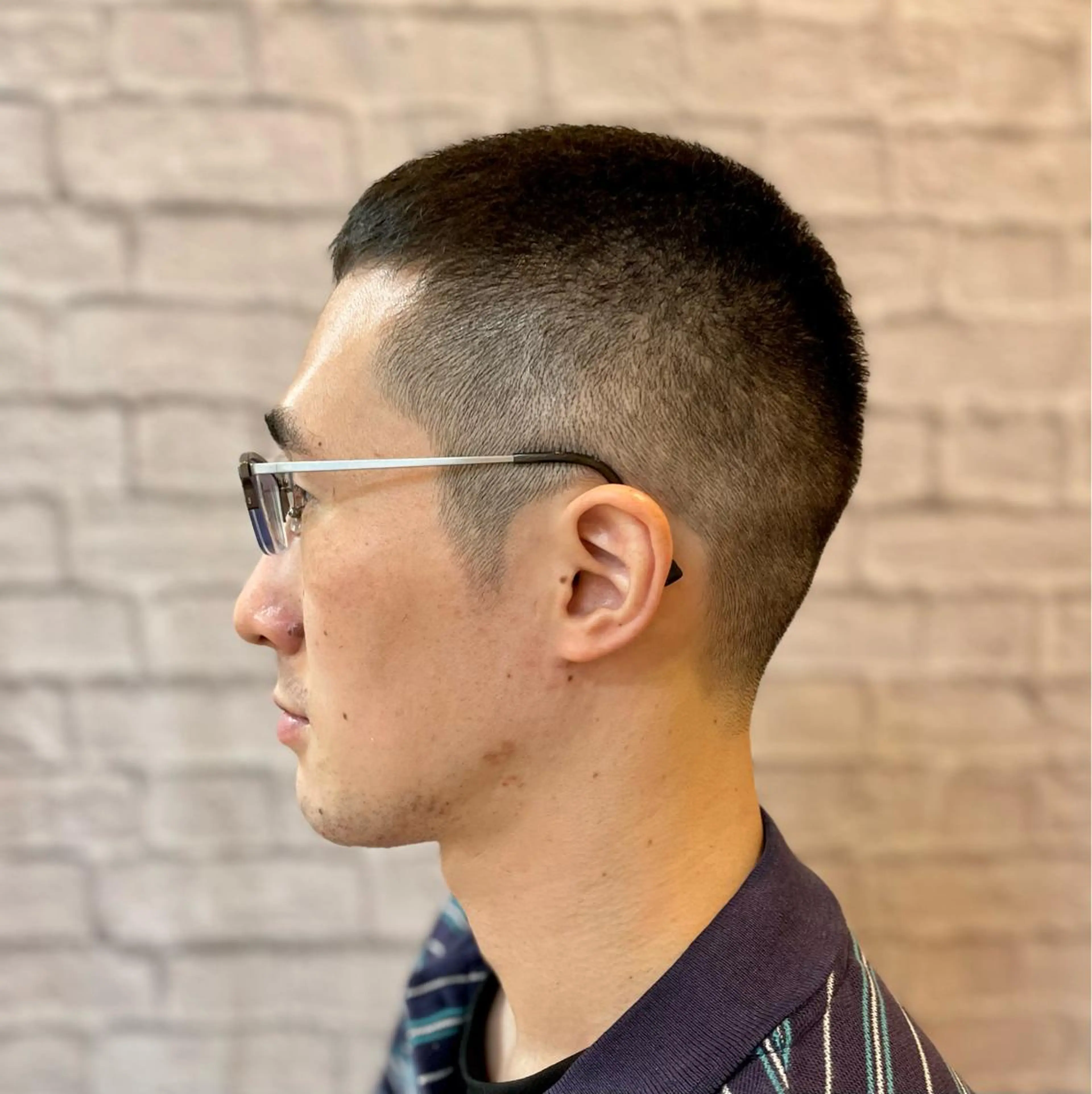 ショート メンズ カット 無料メンズカット❗️ 岡本晟我のヘアスタイル