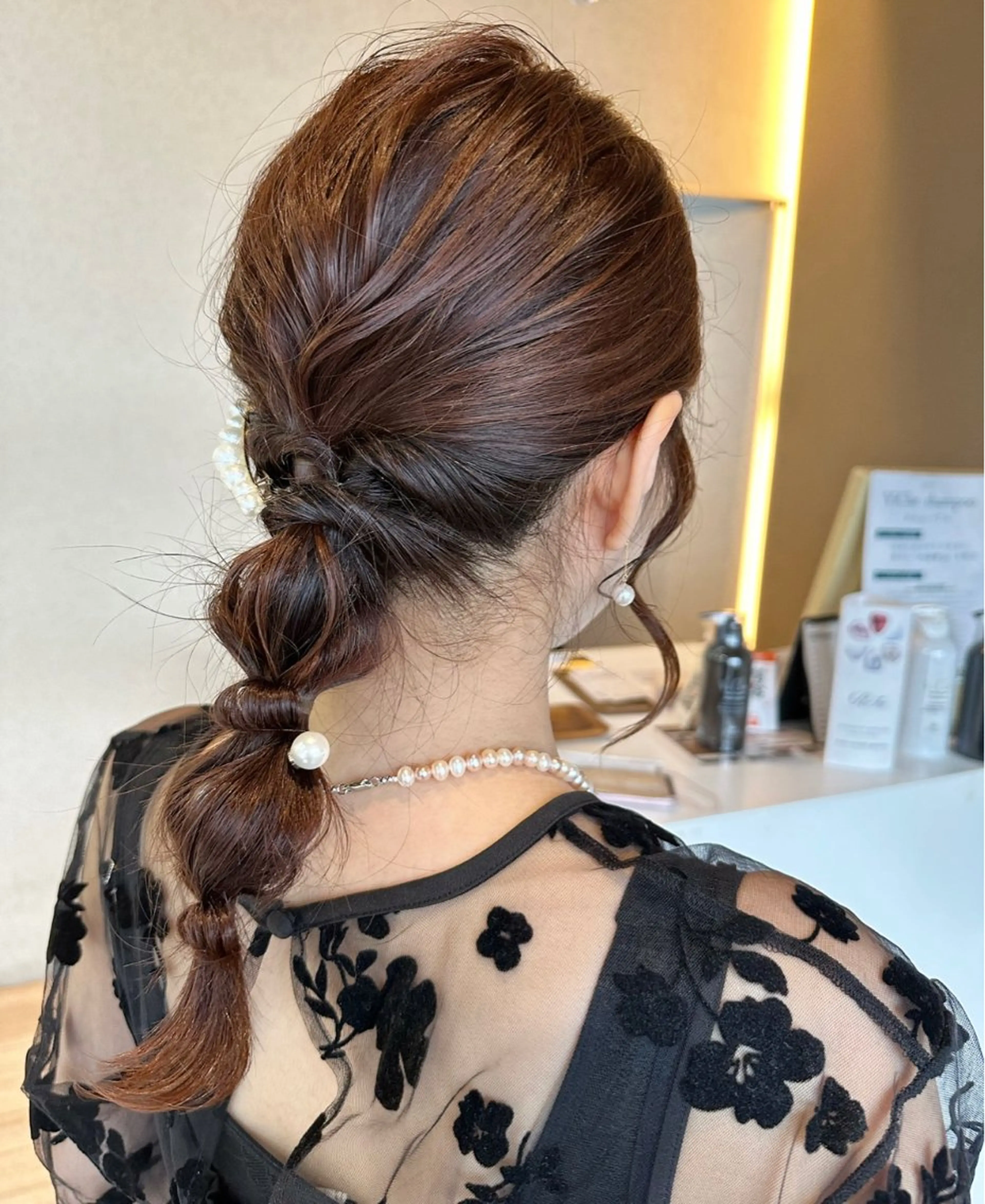 ミディアム ヘアセット ツヤ髪質改善 💜れいな💜のヘアスタイル