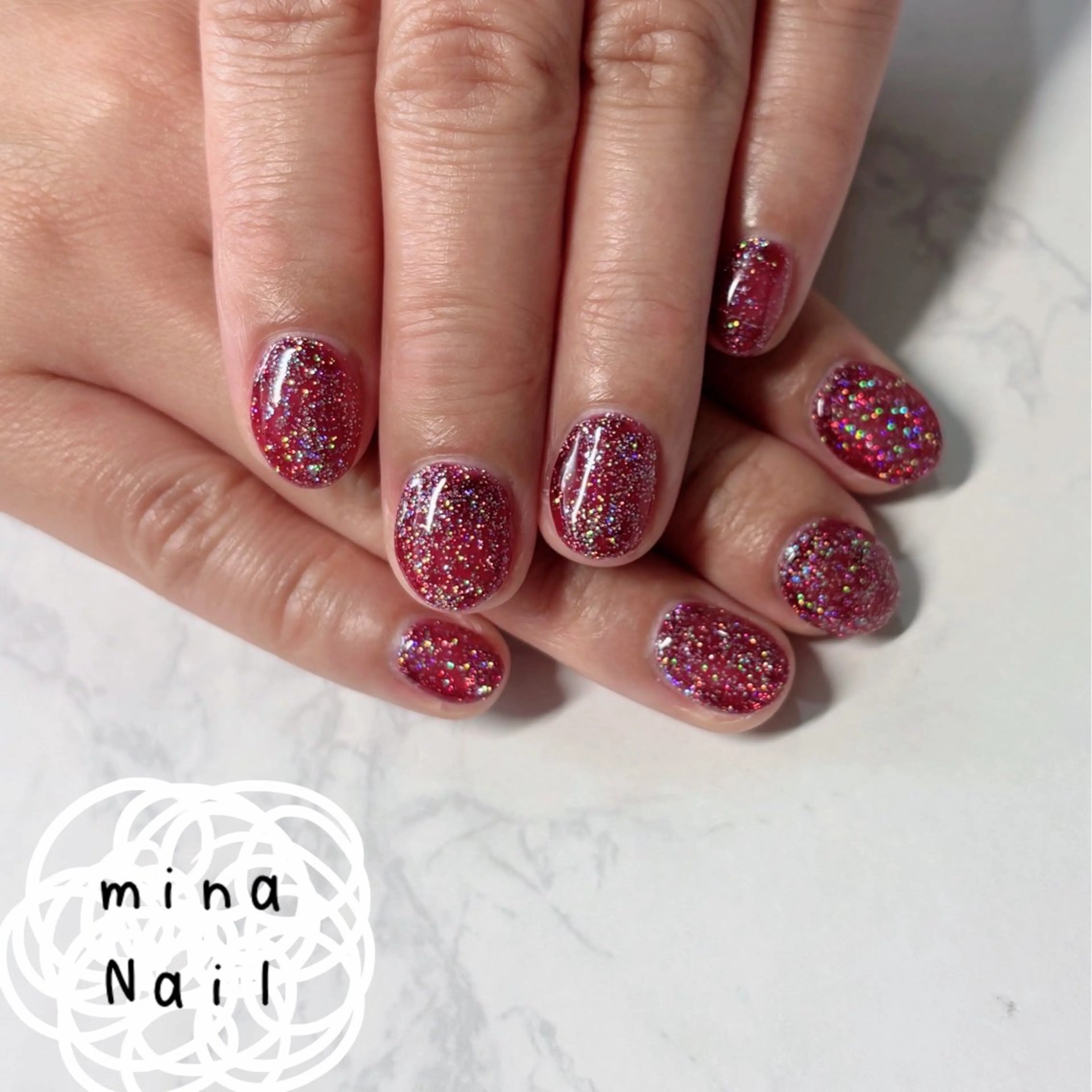 ネイル ラメ(グリッター) mina Nailのネイルデザイン
