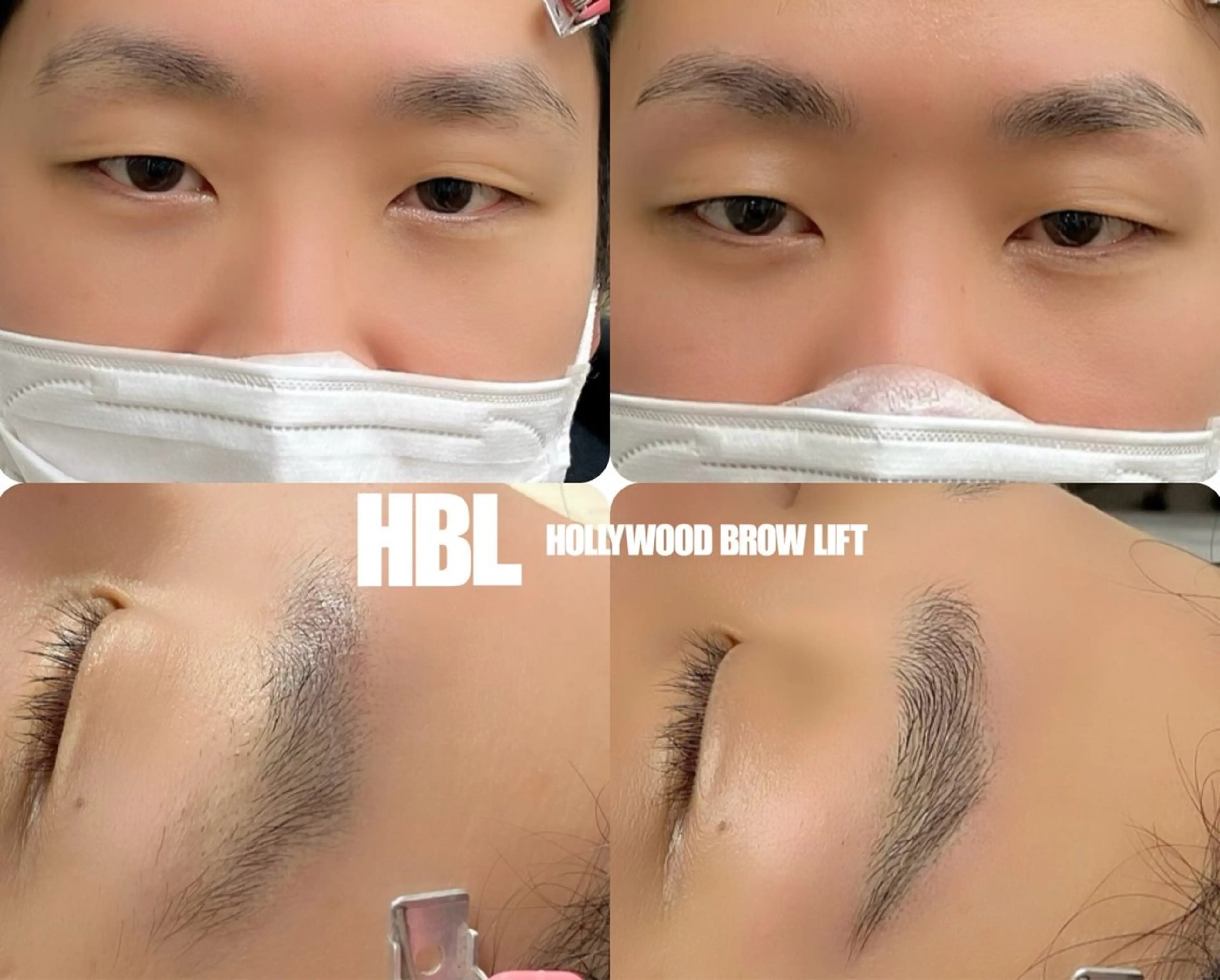 メンズ アイブロウ ハリウッドブロウリフト 眉毛ワックス脱毛 Briller @odawaraのマツエク・マツパデザイン