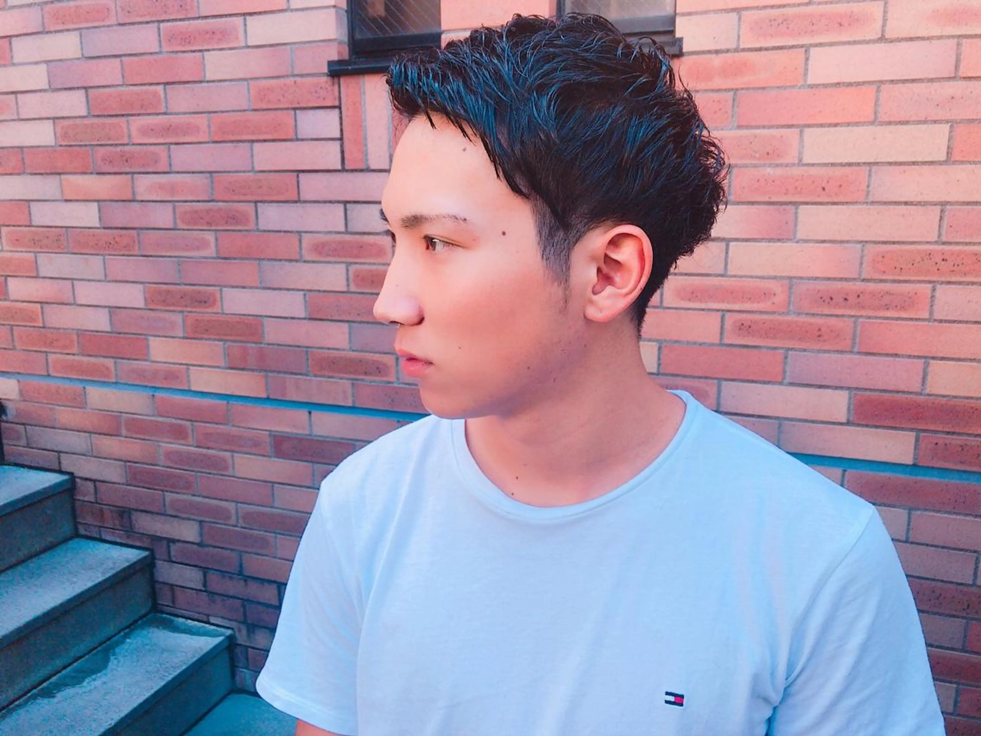 ショート カラー パーマ ヘアアレンジ メンズ カット ヘアカラー ちこ .のヘアスタイル