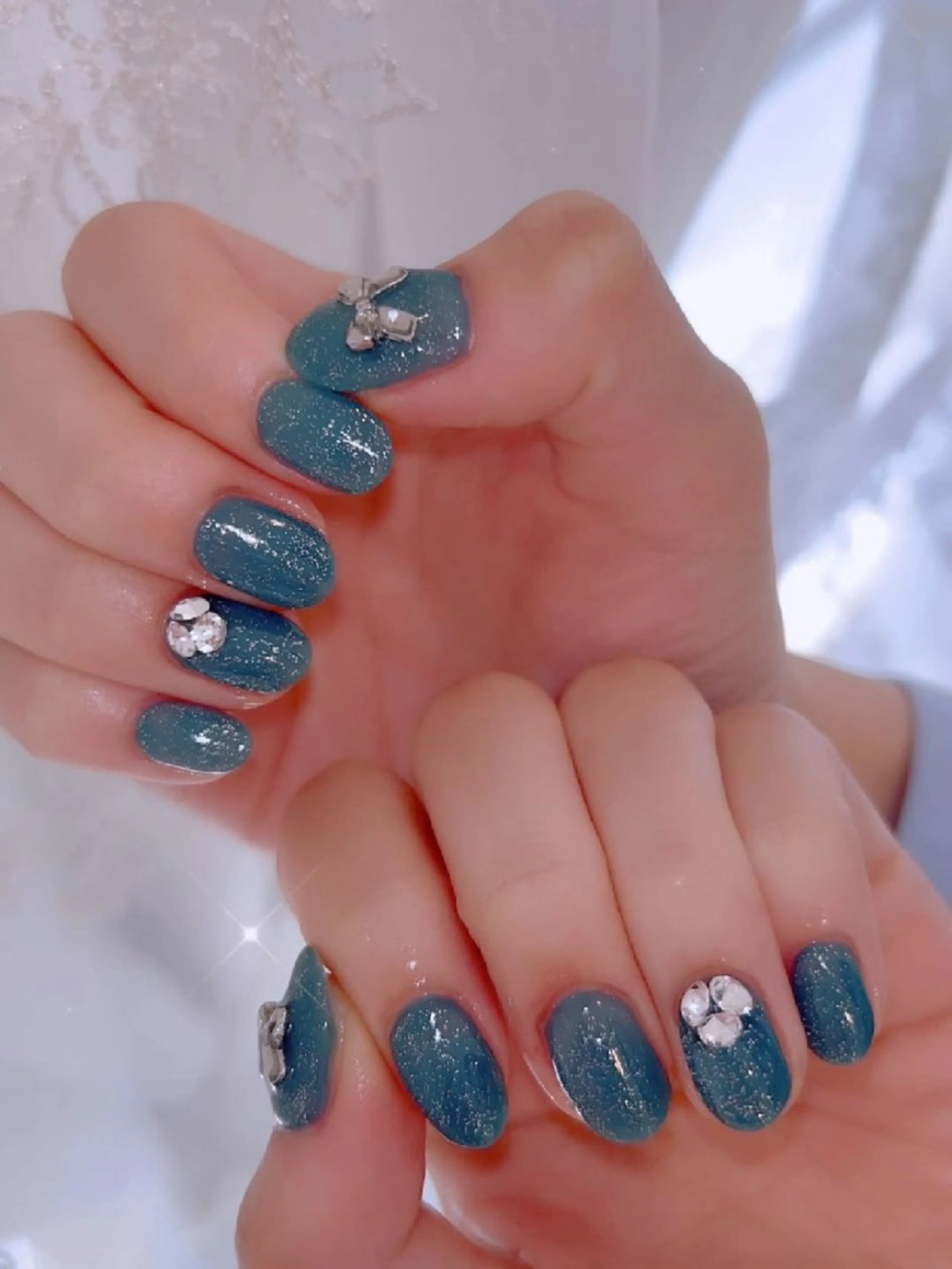 ネイル 長さ出し ジェルネイル 韓国ネイル マグネットネイル ニュアンスネイル I LOVE ME NAIL.｡.:*♡のネイルデザイン