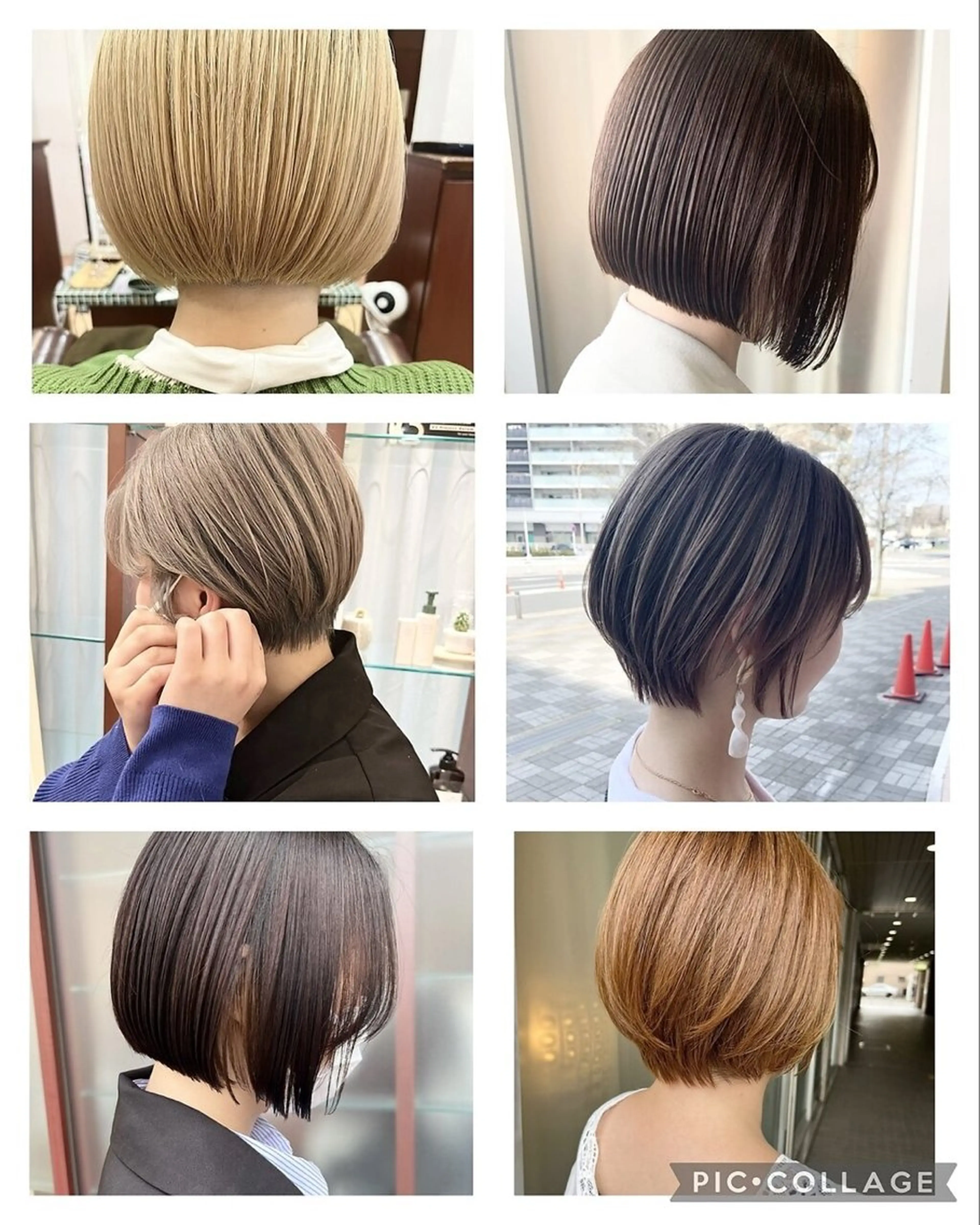 ショート カラー ボブ レイヤーカット ショートヘア 平松 由基のヘアスタイル