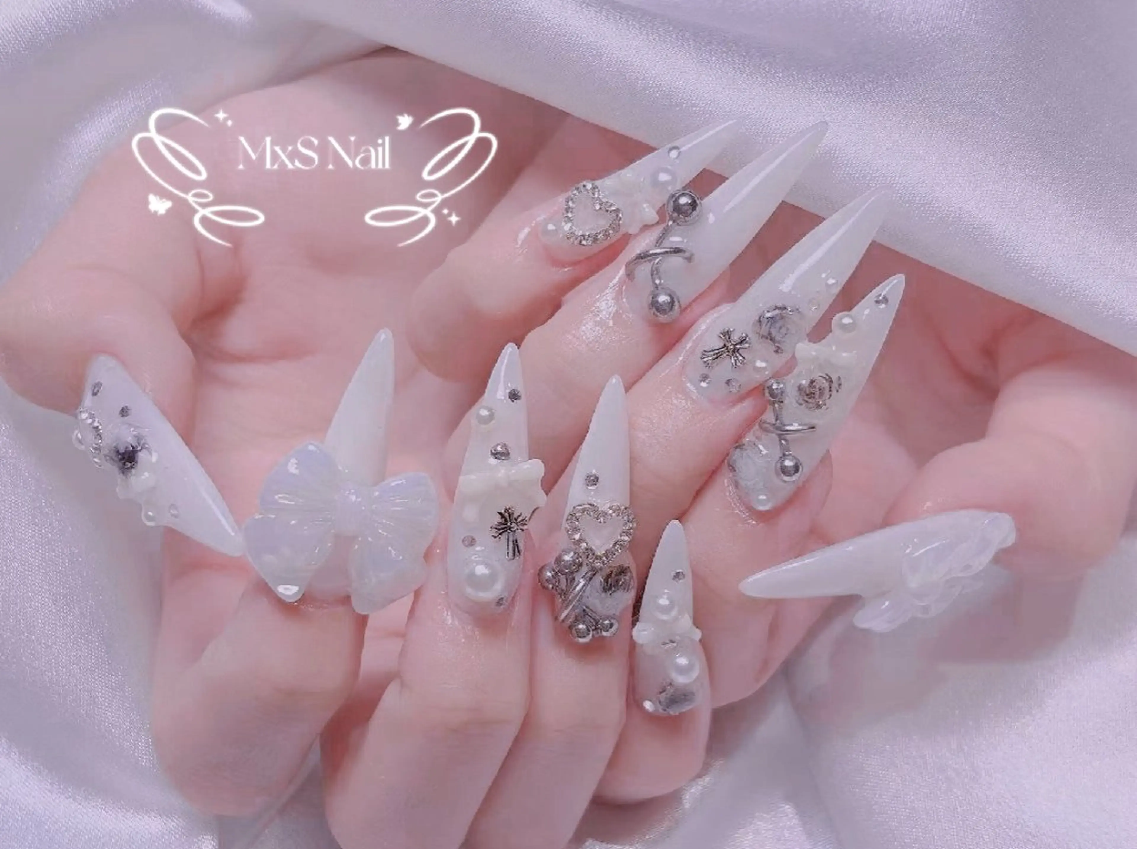 ネイル ハンドネイル MxS Nail 【長さだし/フィルイン/マグネット/ワンホンネイル/韓国ネイル/パラジェル】所属・M×S Nail みなのネイルデザイン