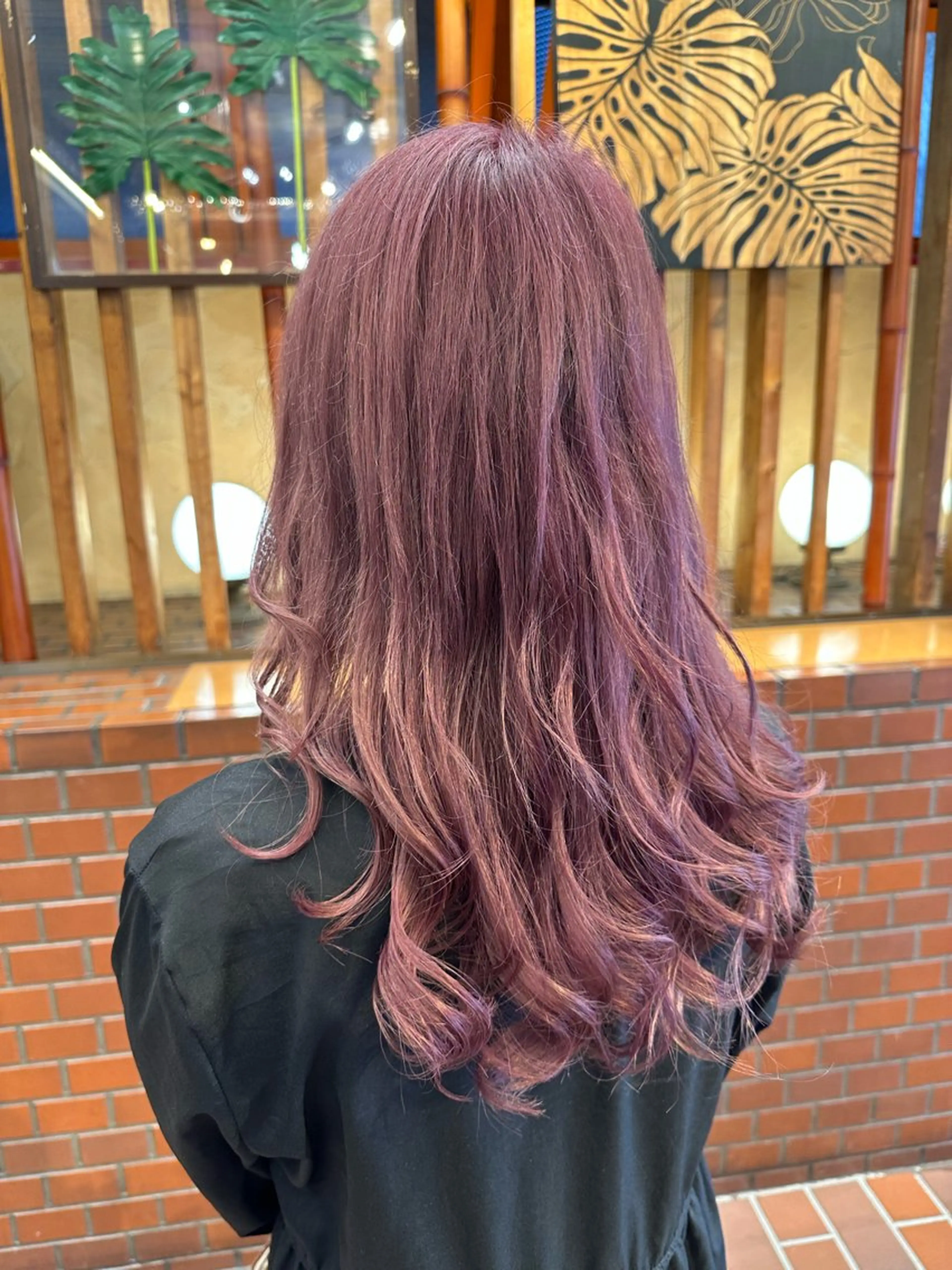 セミロング カラー ヘアカラー 赤熊 咲良 🦔ྀིのヘアスタイル