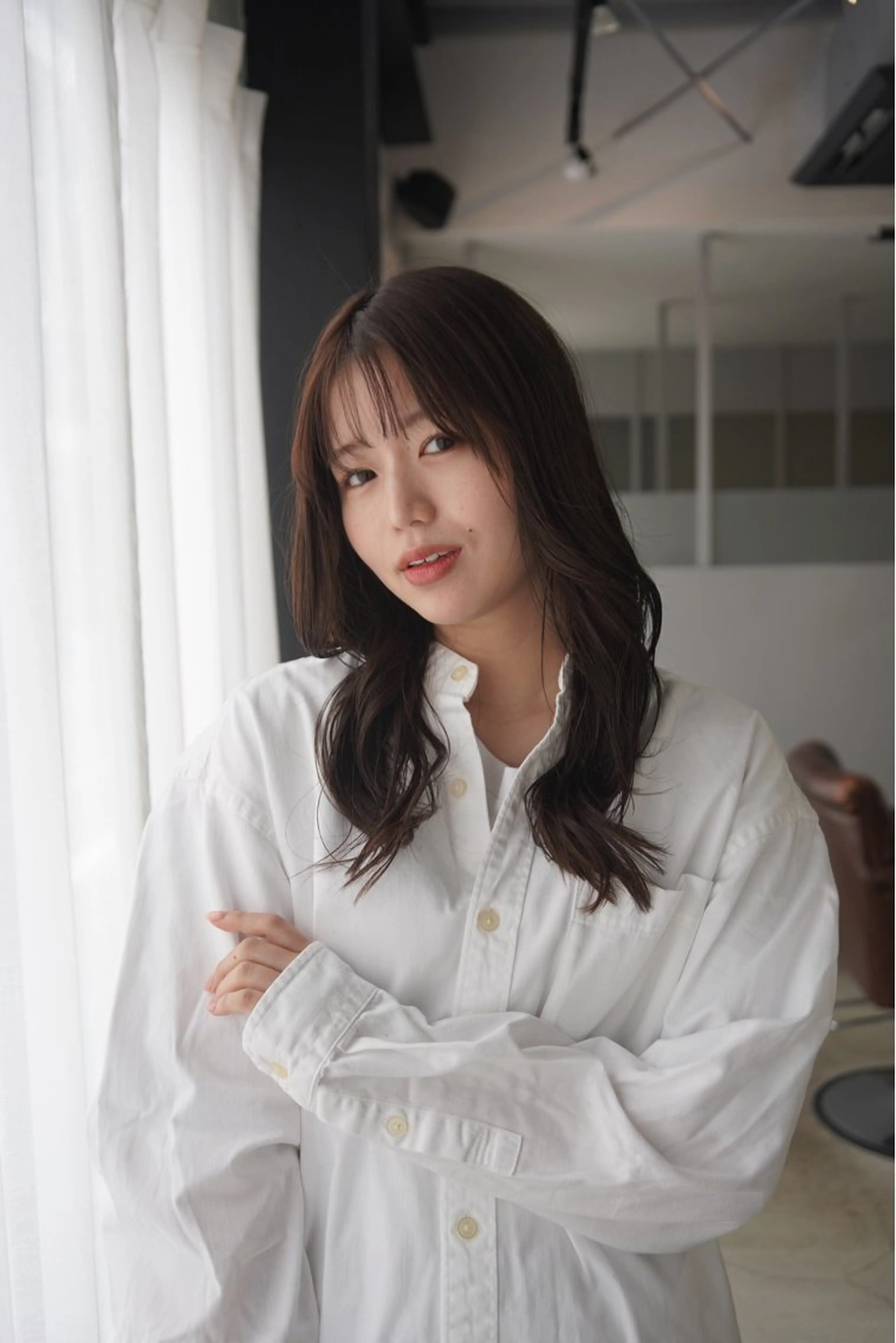 セミロング カラー ブラウンカラー ナチュラルブラウン 京都/カラー/松野 翔のヘアスタイル