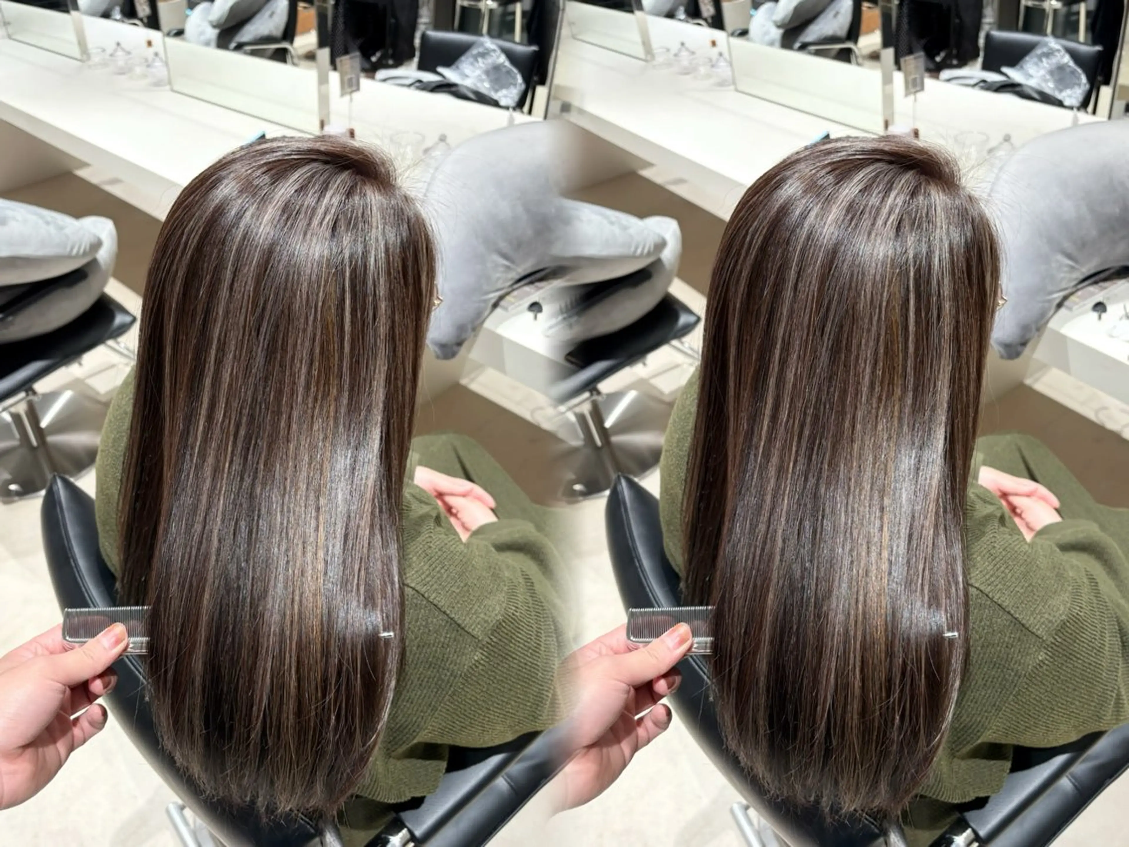 ロング ヘアカラー トリートメント 縮毛矯正/髪質改善/ HARUのヘアスタイル