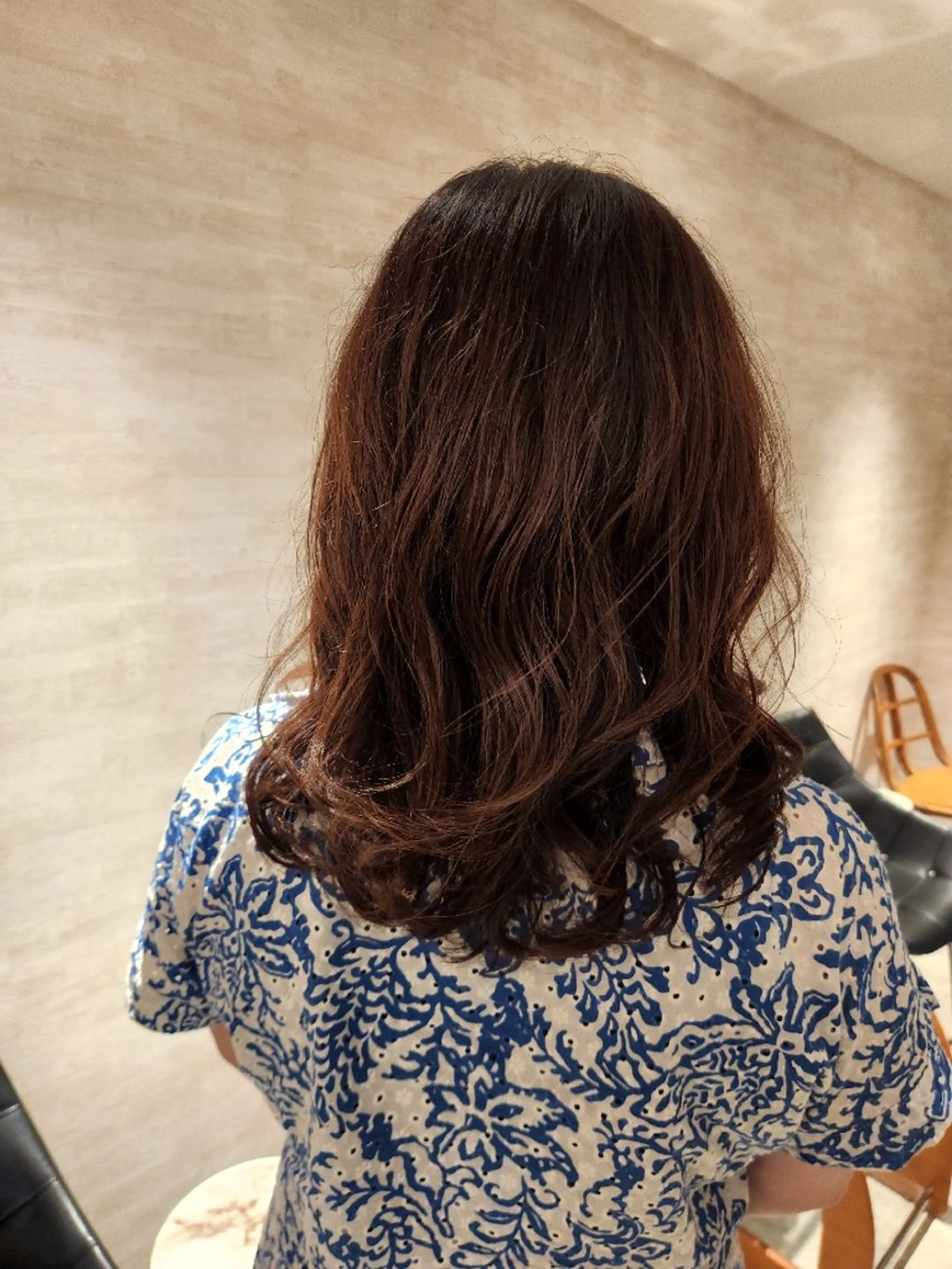 セミロング パーマ セミロングパーマ ✨カット✨ 小田　なつめのヘアスタイル