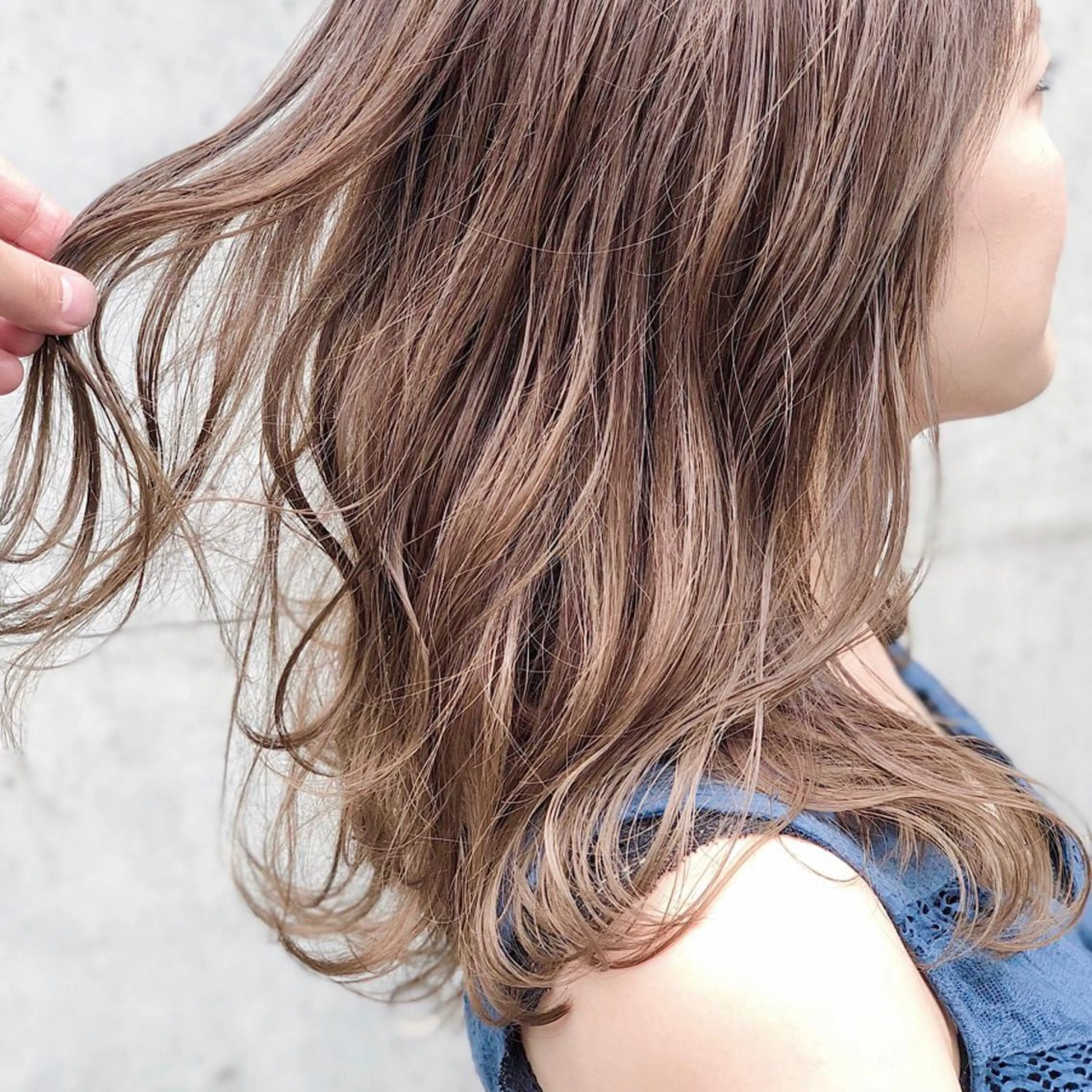 セミロング カラー ヘアアレンジ 似合わせ専門美容師 なかじまのヘアスタイル