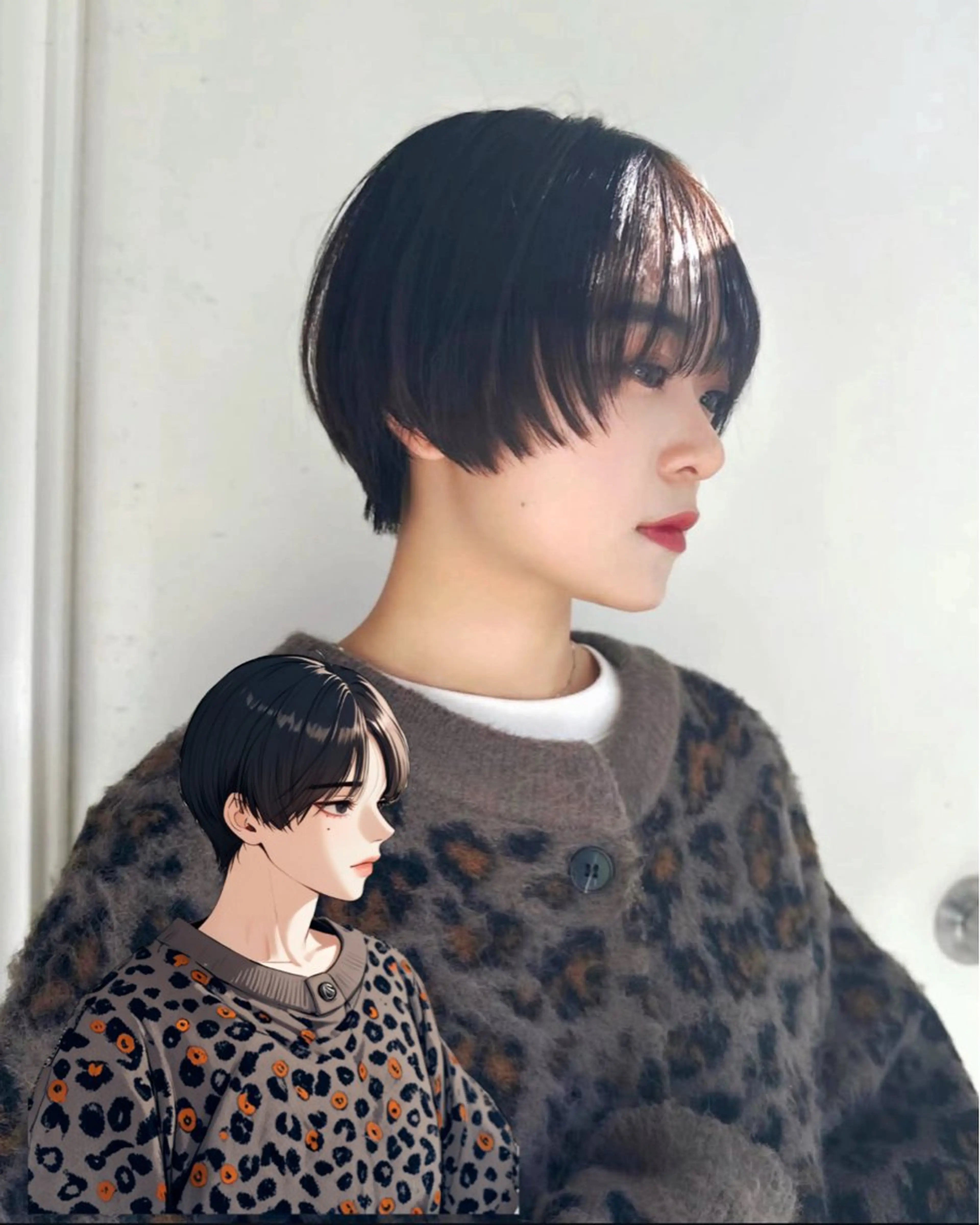 ショート カラー レイヤーカット ショートヘア カット ヘアカラー トリートメント 女性が憧れる ショート/角田愛和のヘアスタイル