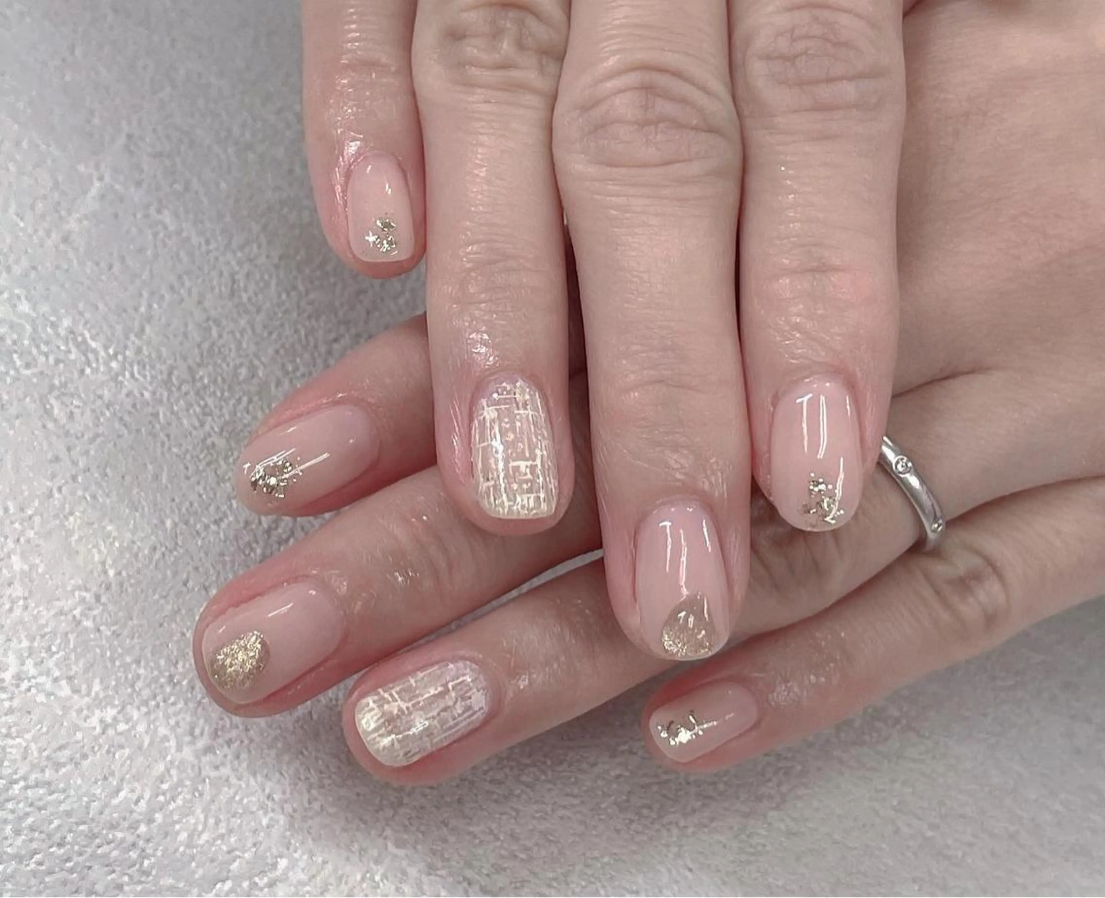 ネイル ニュアンスネイル ツイードネイル ハンドネイル ＃ ｍｅのネイルデザイン