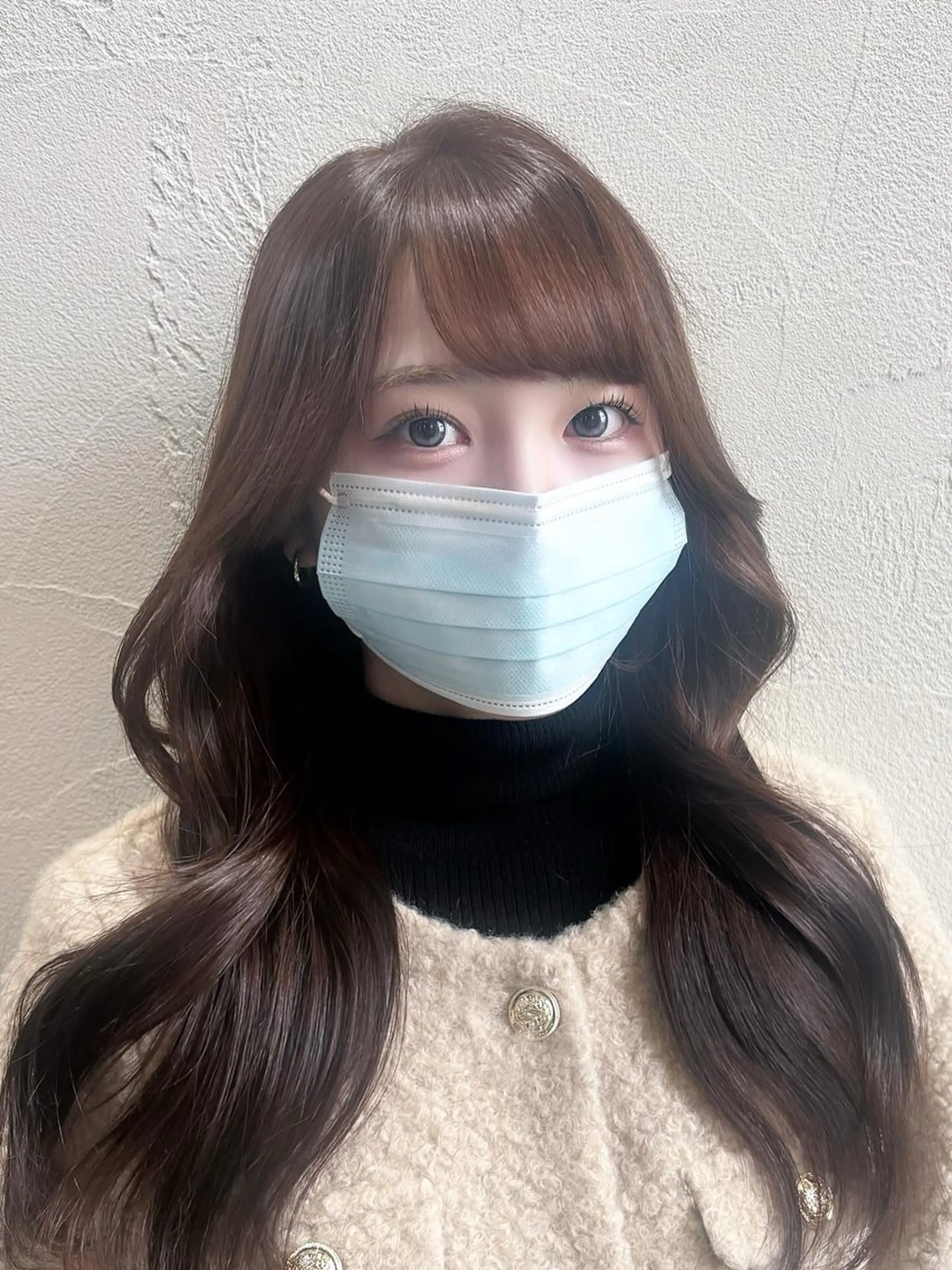 ロング カラー カット ヘアカラー トリートメント 中嶋心渚⌇透明感 カラー️🩵🎀‪のヘアスタイル