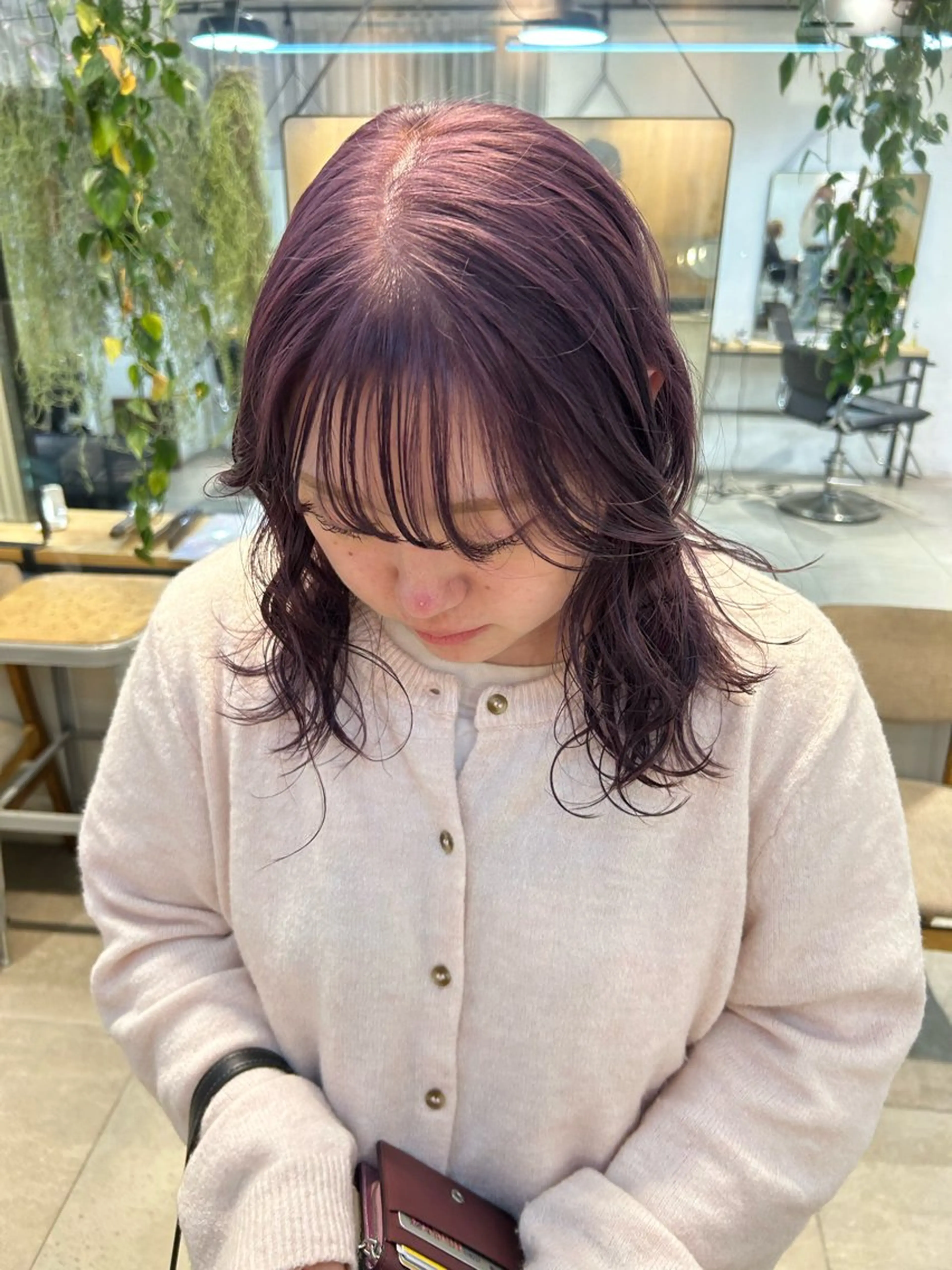 セミロング カラー ヘアカラー トリートメント ケアパーマ/ケアブリ ーチdaisukeのヘアスタイル