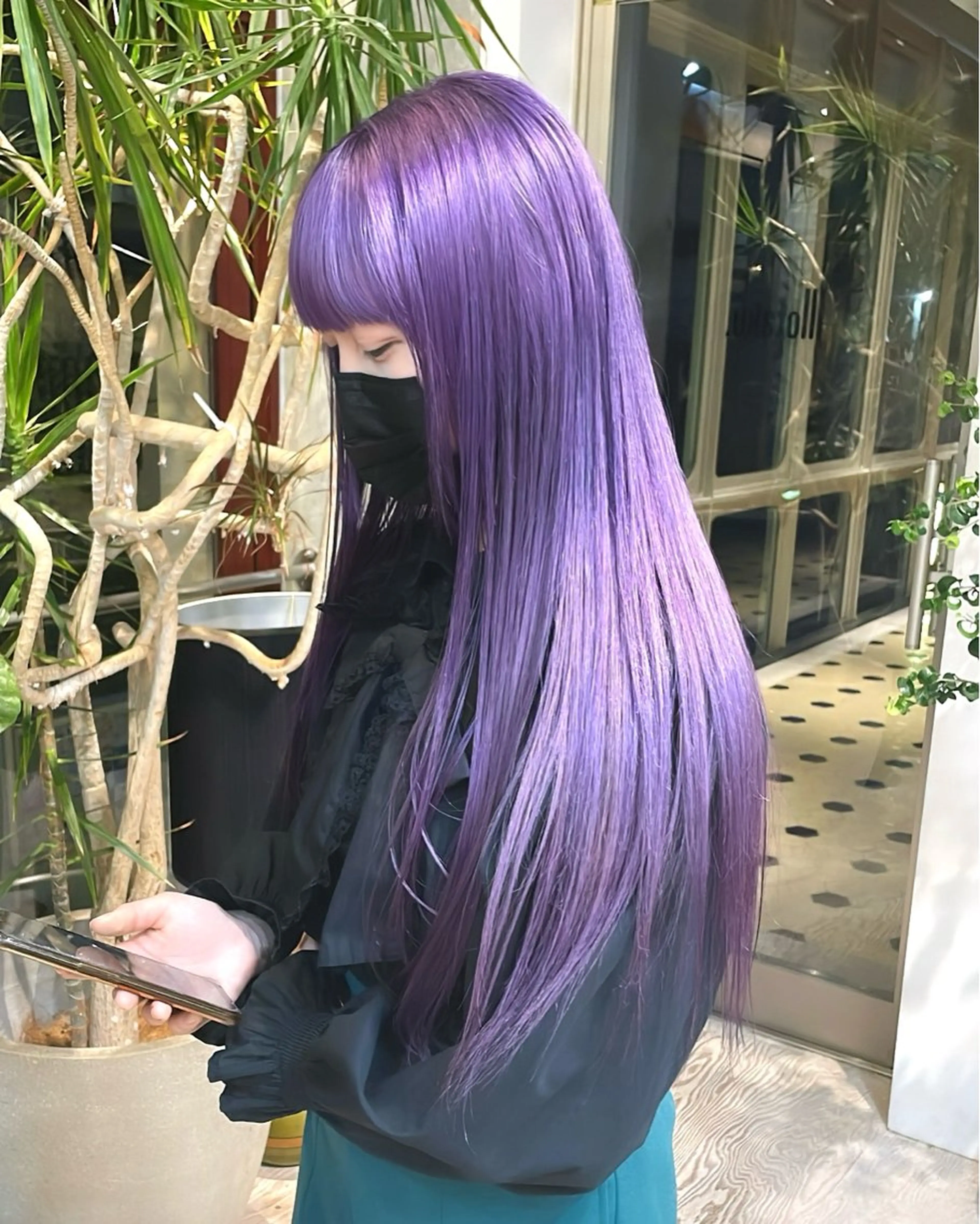 ロング カラー カット ヘアカラー トリートメント 色落ち綺麗透明感カラ /ボブ/ナカツヒカルのヘアスタイル