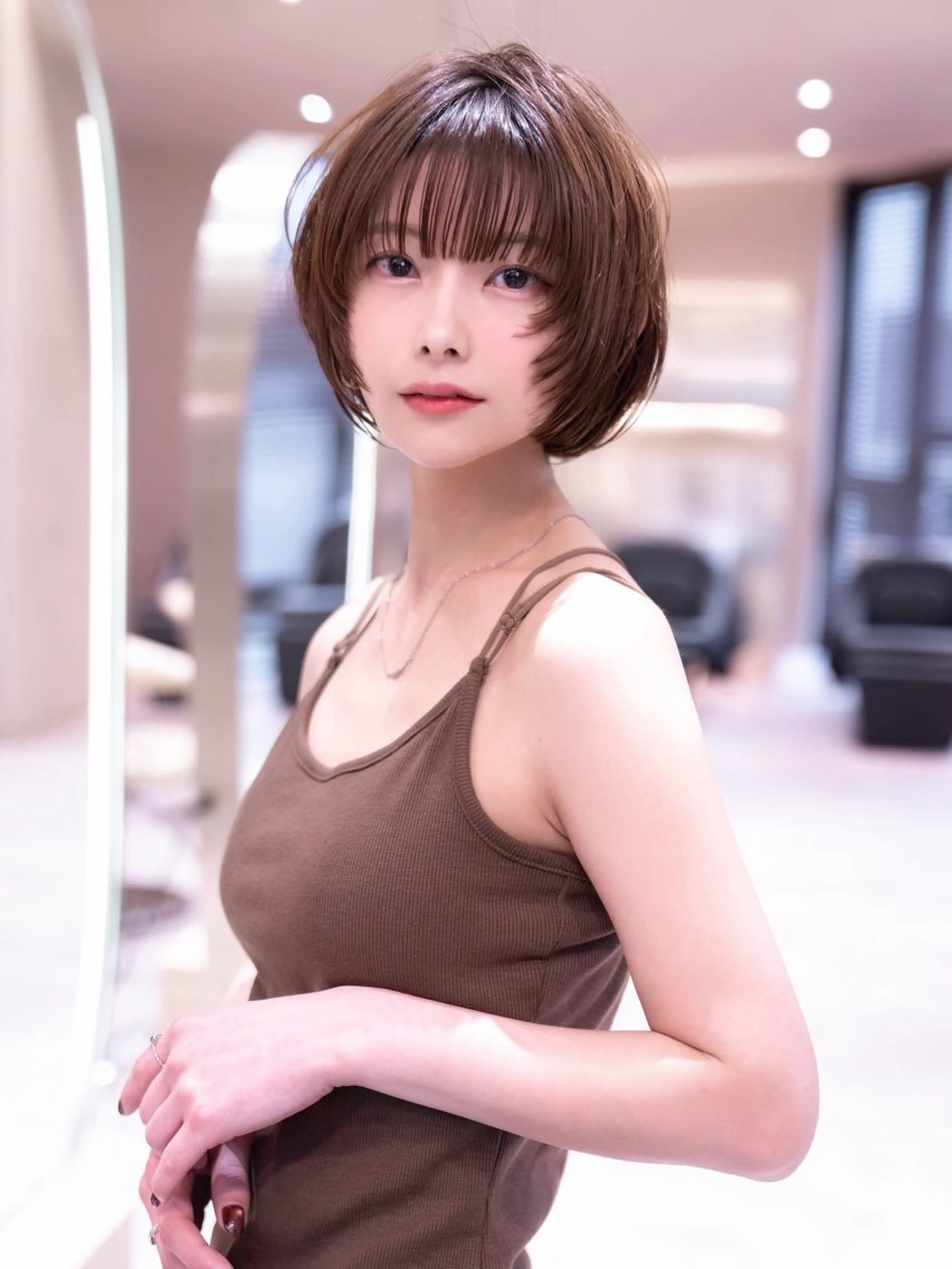 ショート カット ヘアカラー パーマ トリートメント 上野 遥己のヘアスタイル