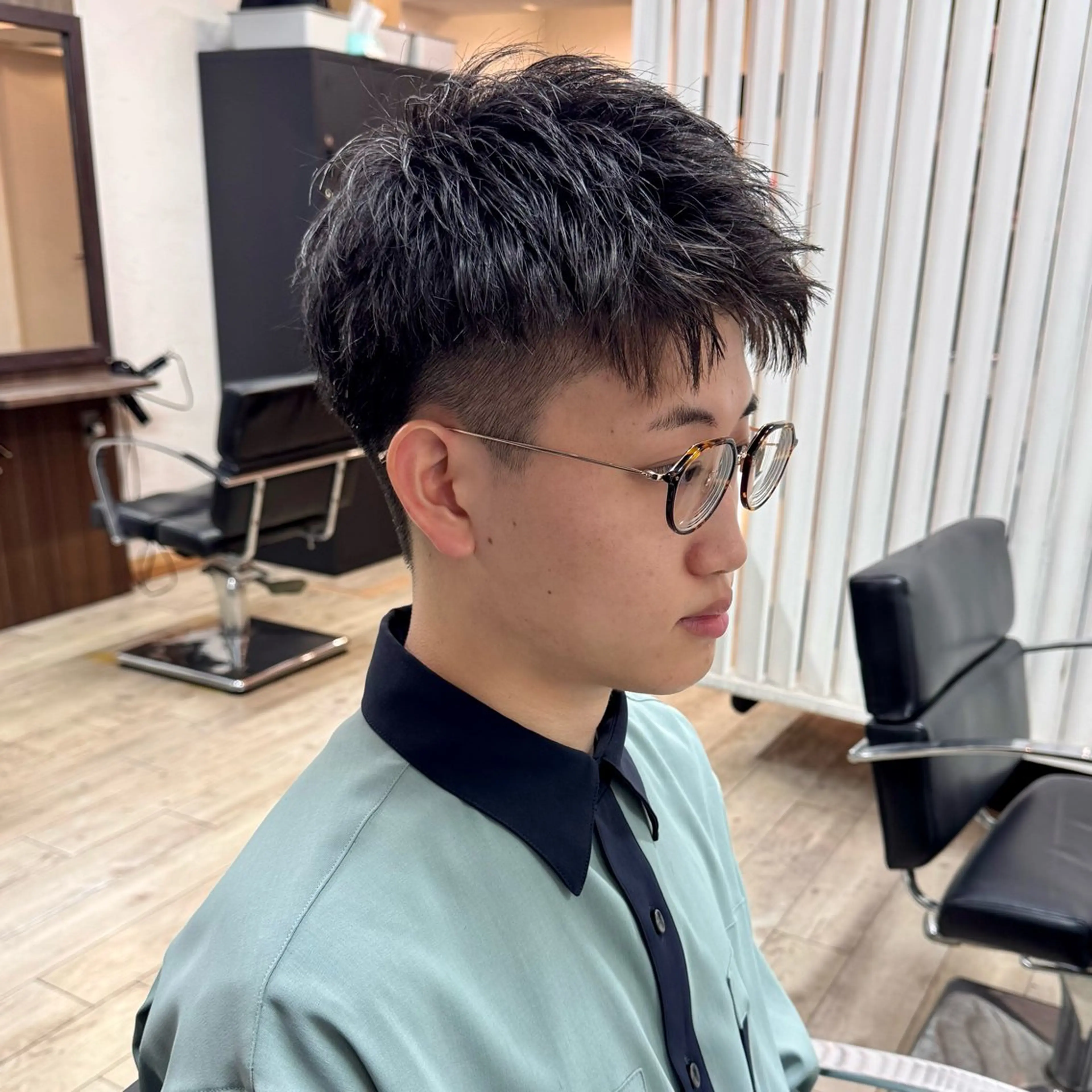 ショート メンズ アップバング メンズ就活ヘア メンズパーマ メンズショート スパイキーショート 【池袋/スパイキー ショート】ⓝⓘⓜⓤのヘアスタイル