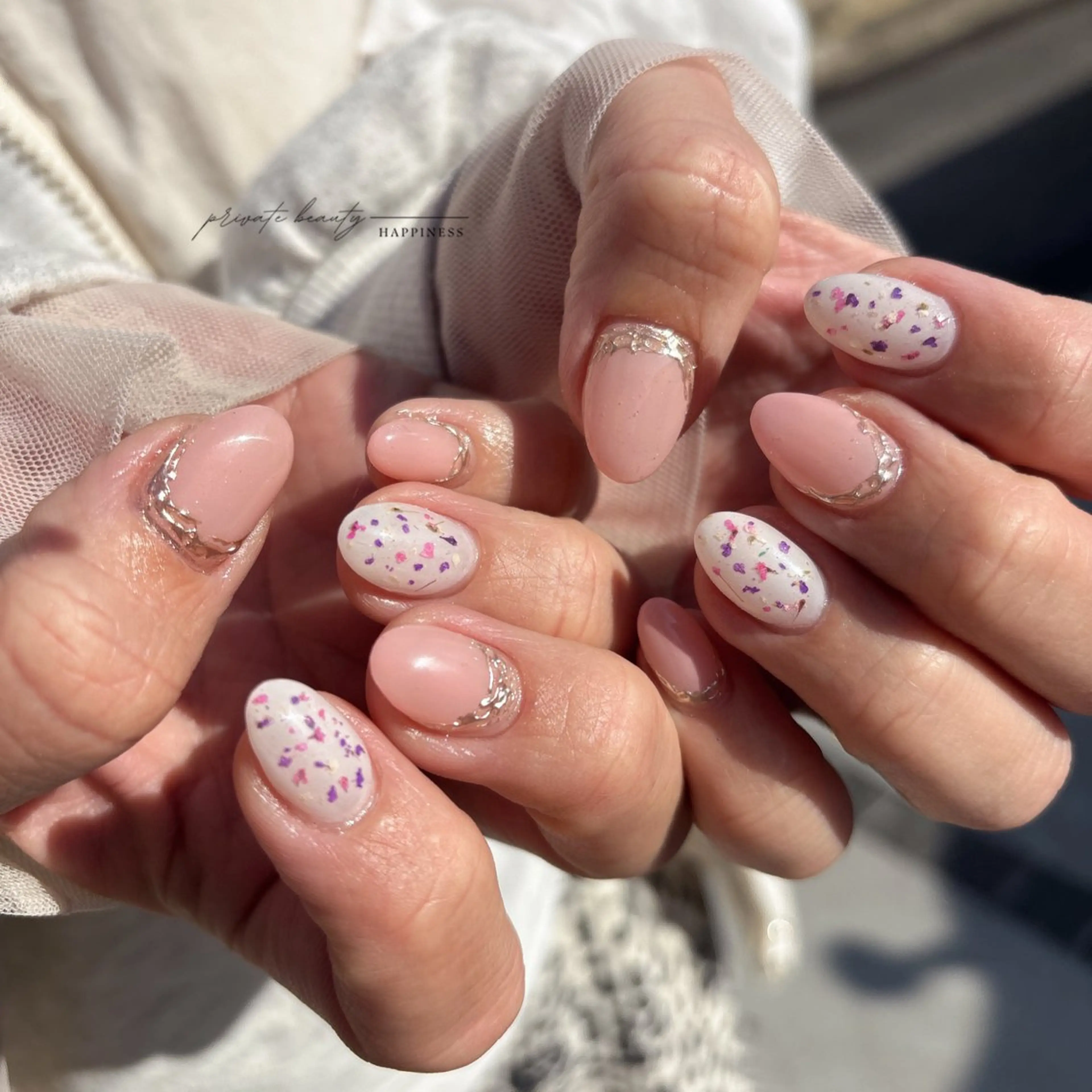 ネイル 春ネイル ハンドネイル happiness nailのネイルデザイン