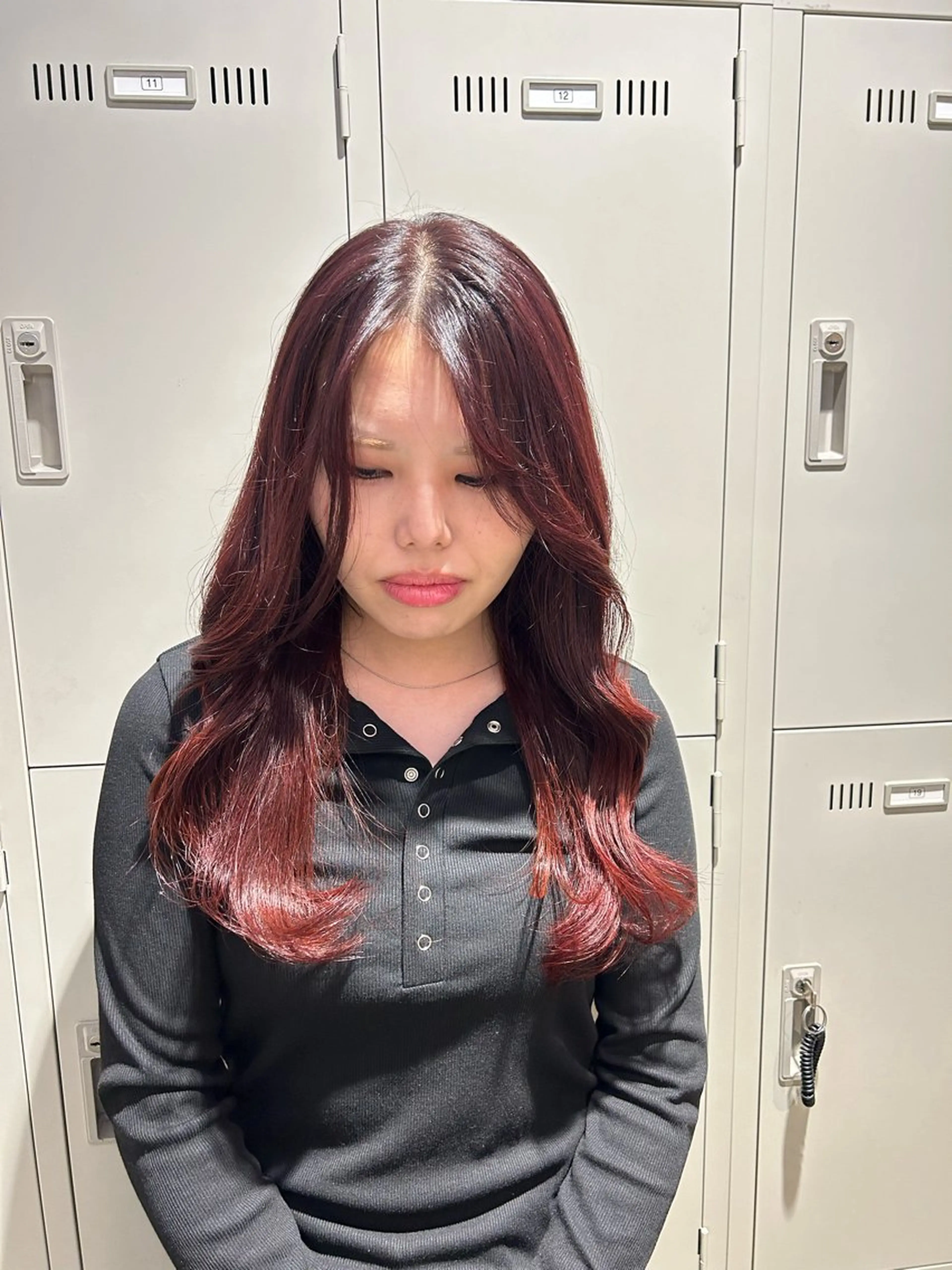 カラー 透明感ベージュ🤎 ナチュラルレイヤーのヘアスタイル