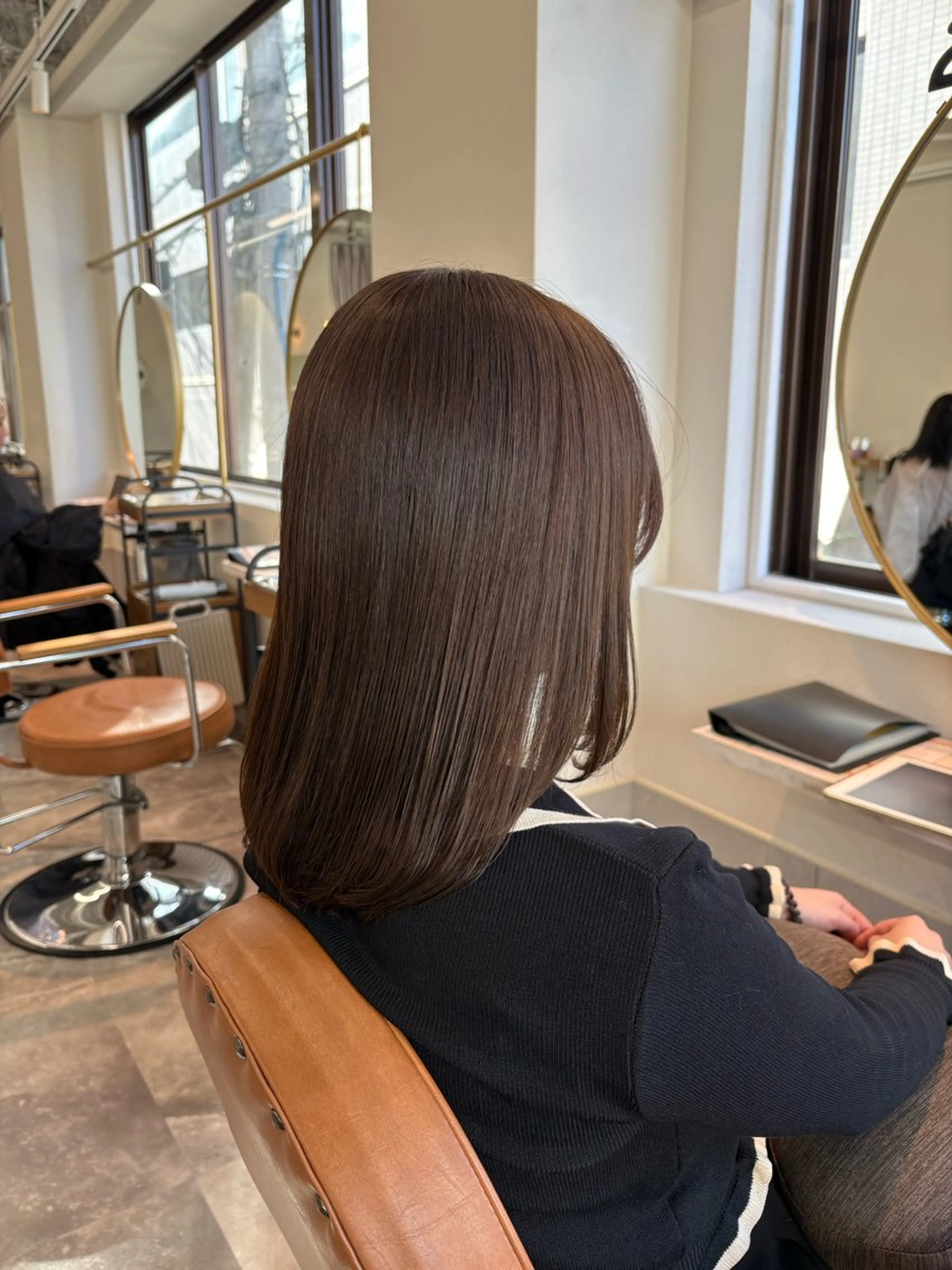 ミディアム カラー カット ヘアカラー トリートメント カノエ香椎店 / ハ瀬川千夏のヘアスタイル