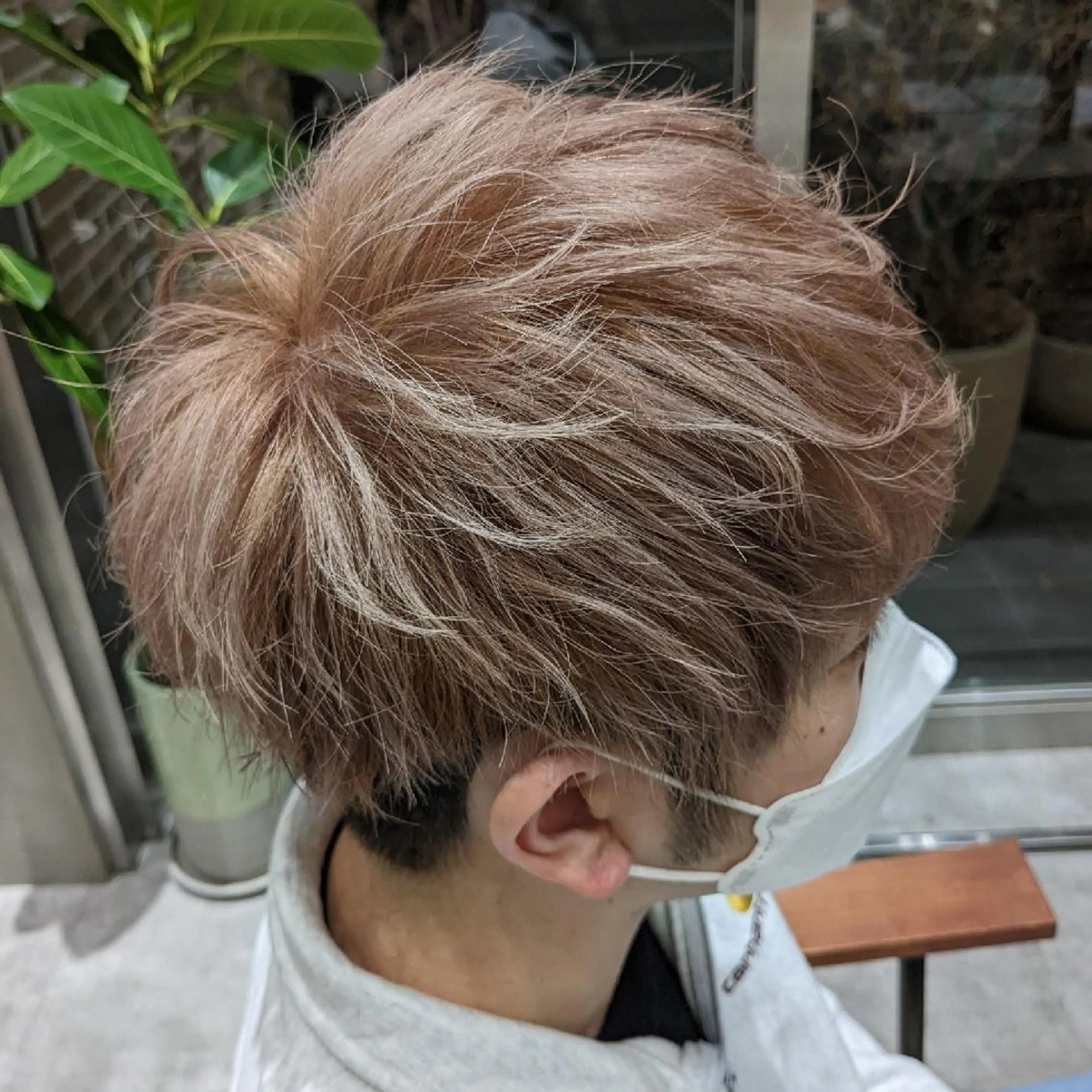 メンズカット+カラーの写真