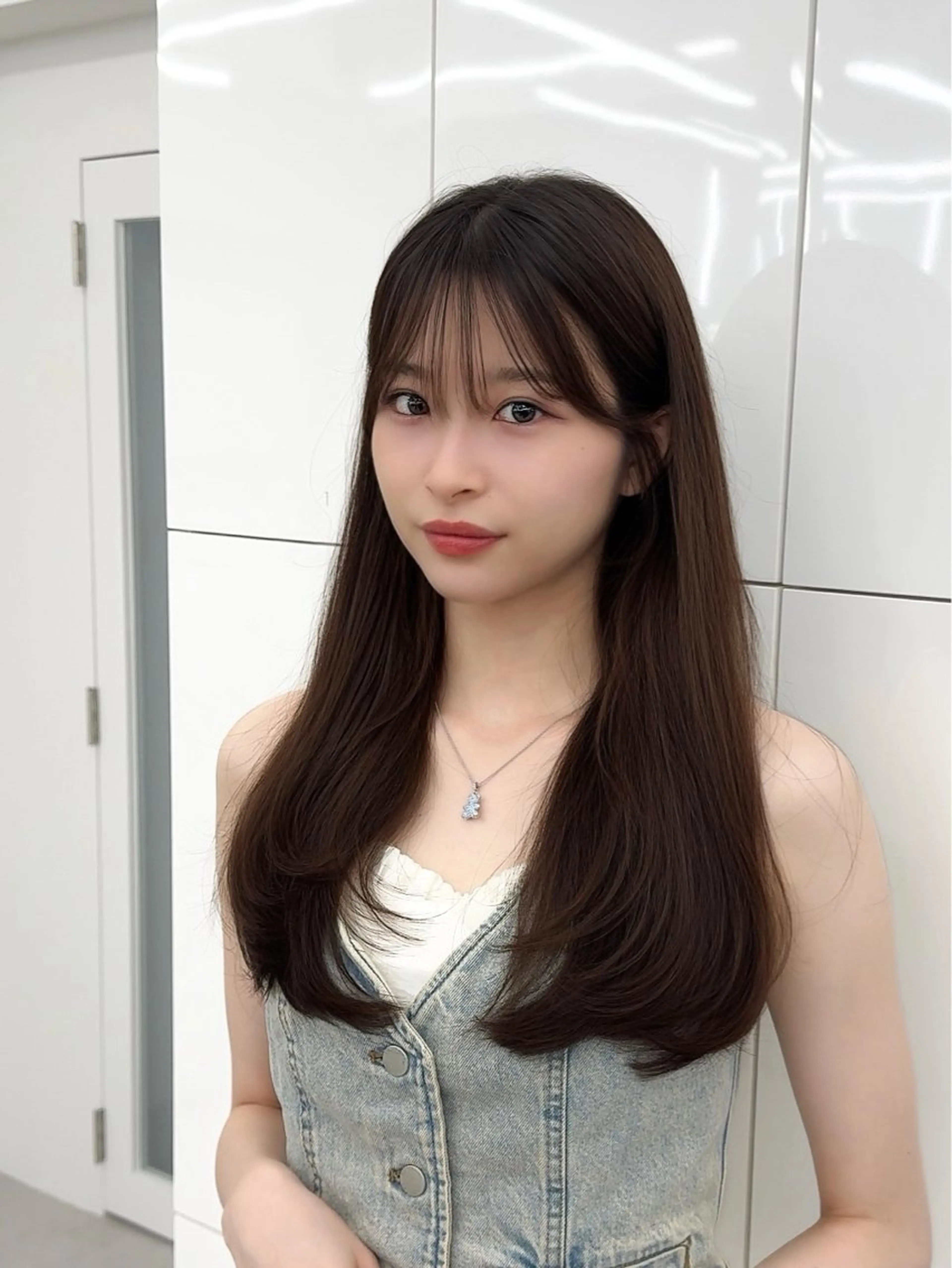 セミロング カラー ヘアアレンジ 顔周り&ミディアム 特化/池袋/kokiのヘアスタイル