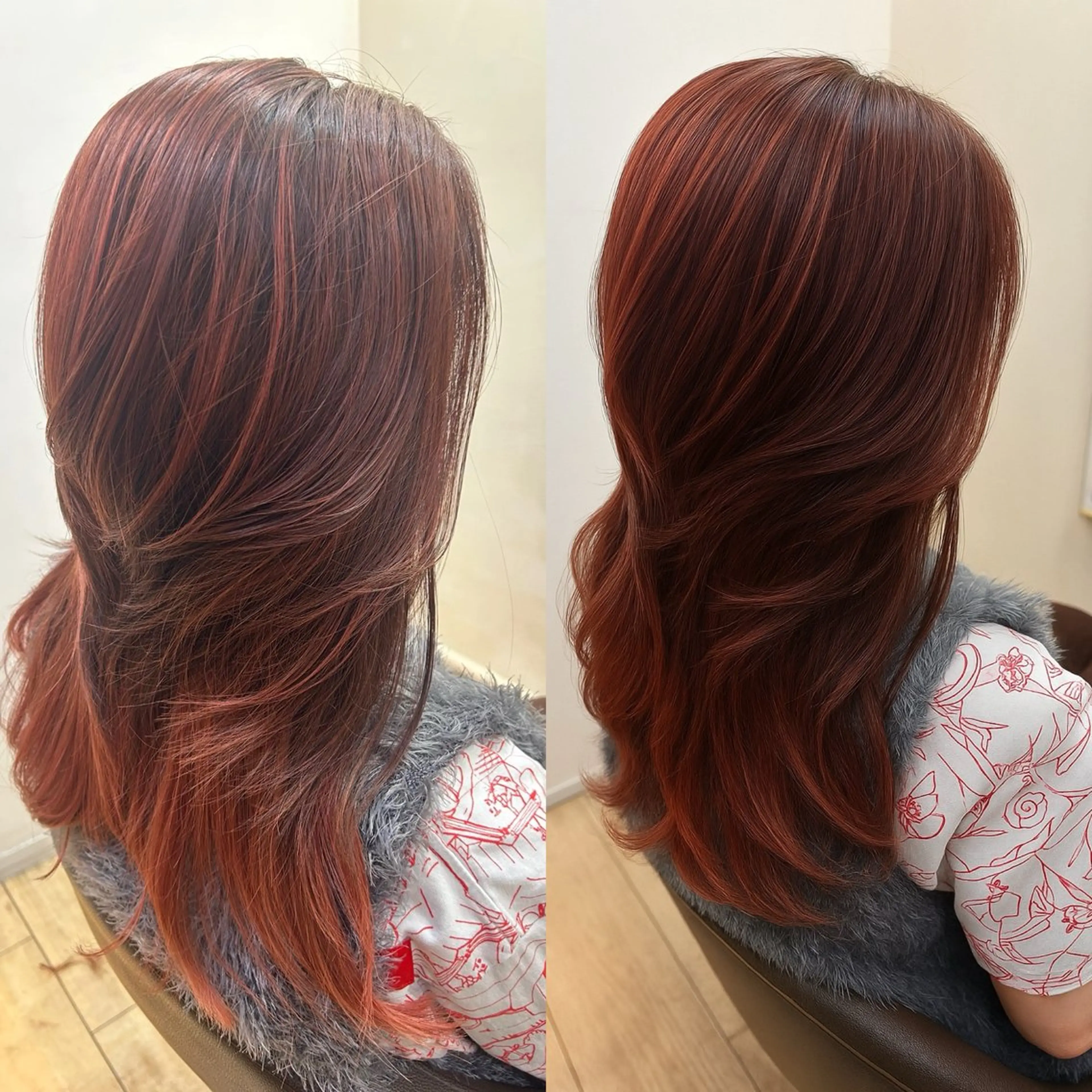 セミロング Tabata Hikaruのヘアスタイル