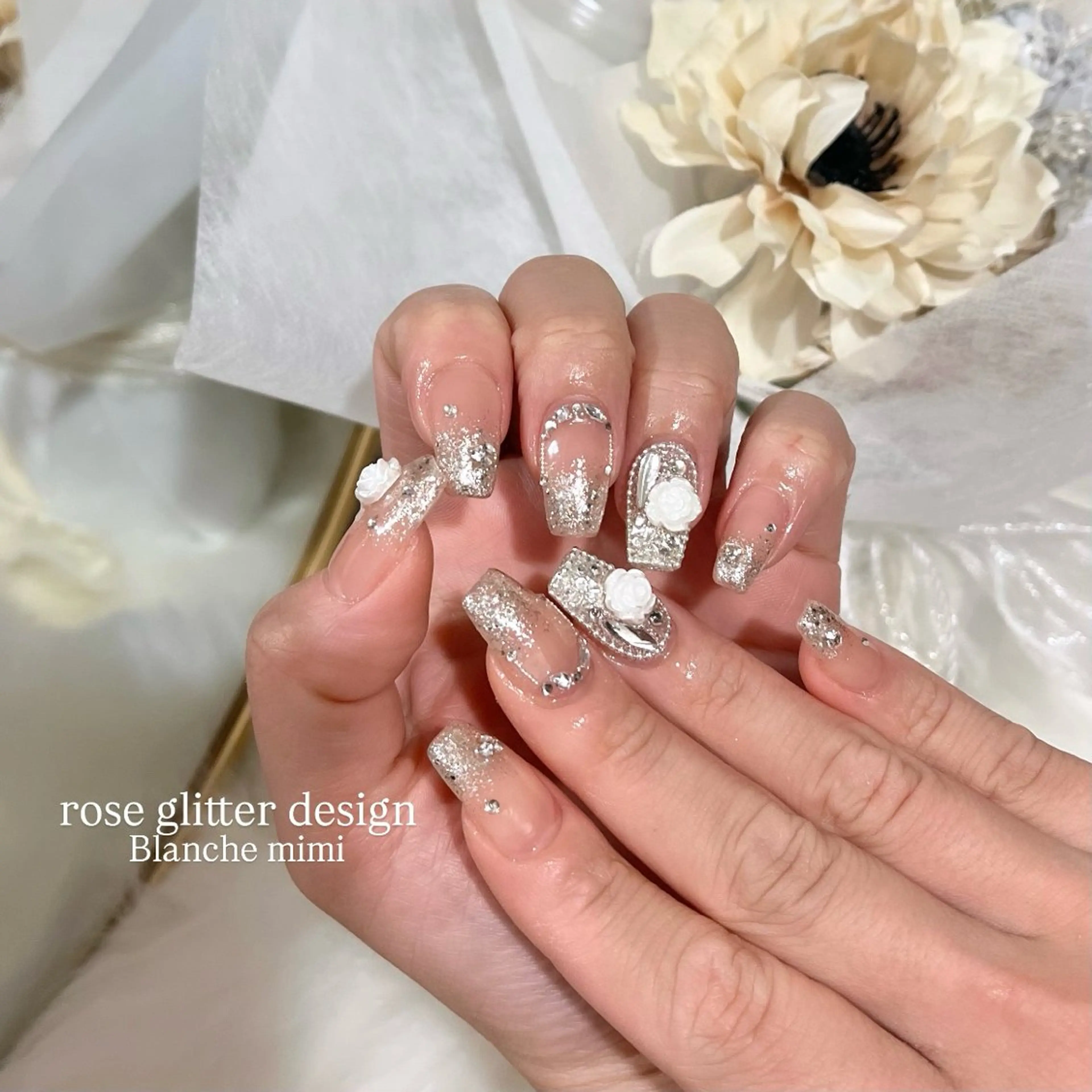 ネイル ハンドネイル Blanche mimi.u_aのネイルデザイン