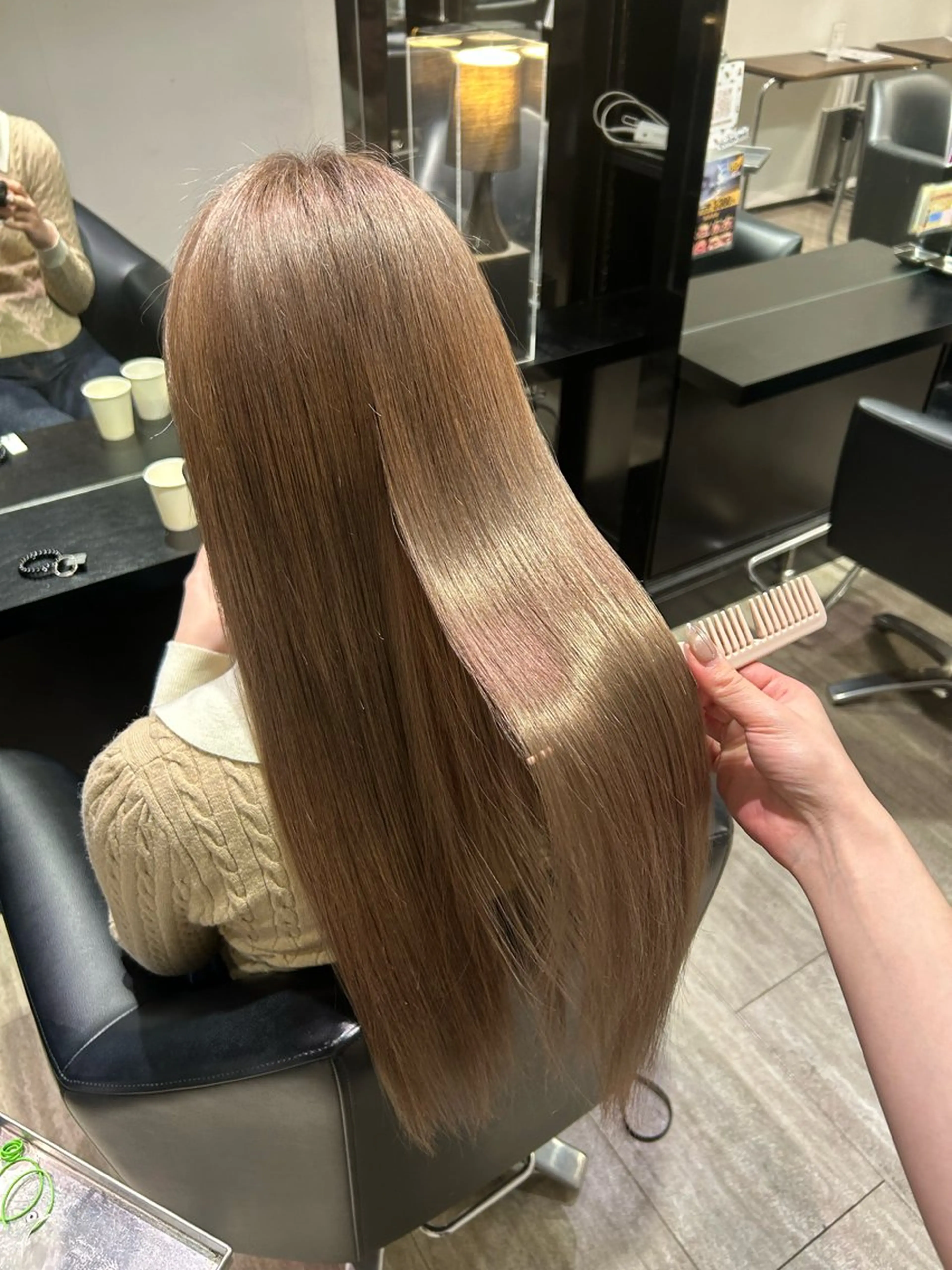 ロング ヘアカラー トリートメント ishizuka toaのヘアスタイル