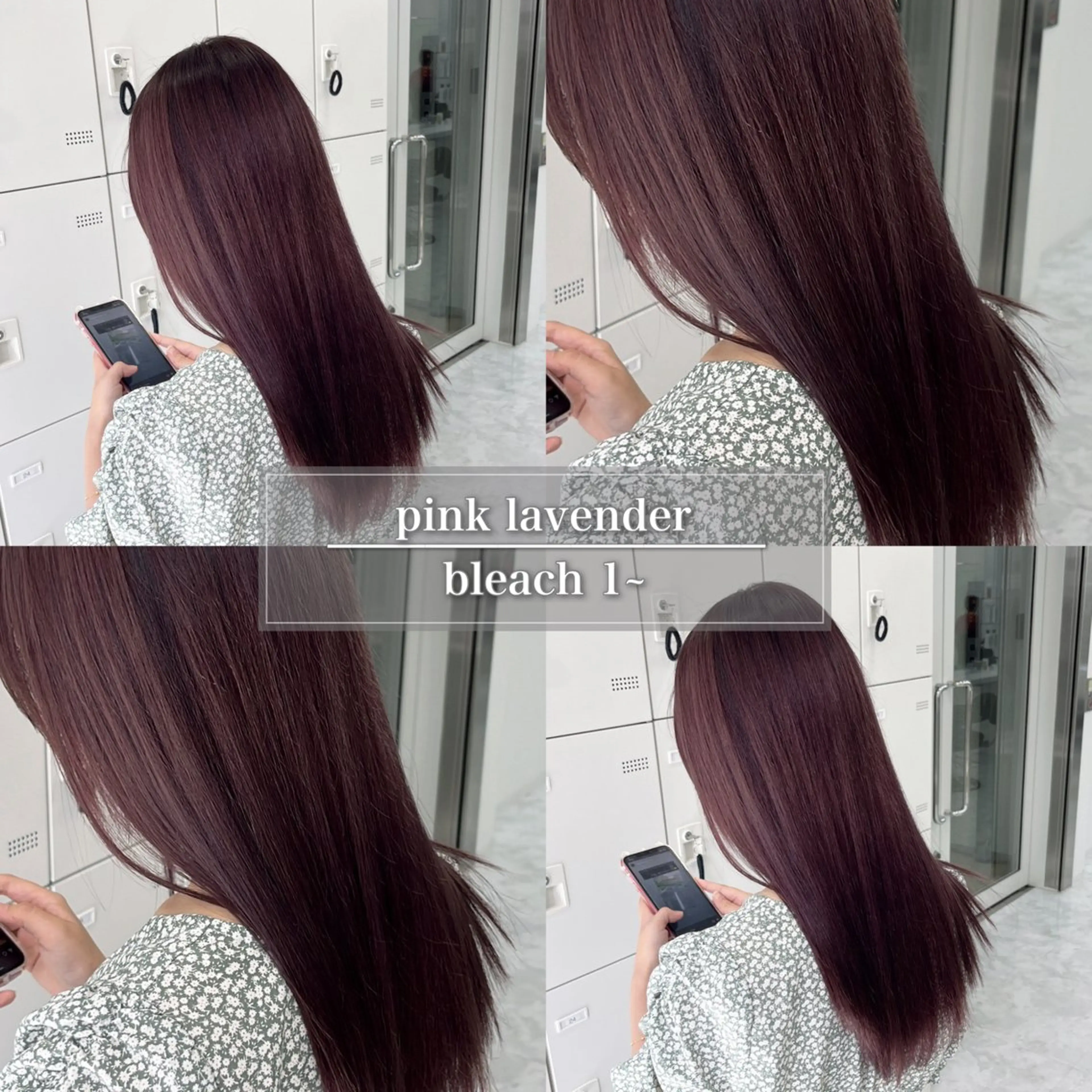 セミロング カラー ブリーチ ブルーカラー ブルーラベンダー ディープパープル デザインカラー ヘアカラー トリートメント ケアブリーチ/ 髪質改善/上質艶髪のヘアスタイル