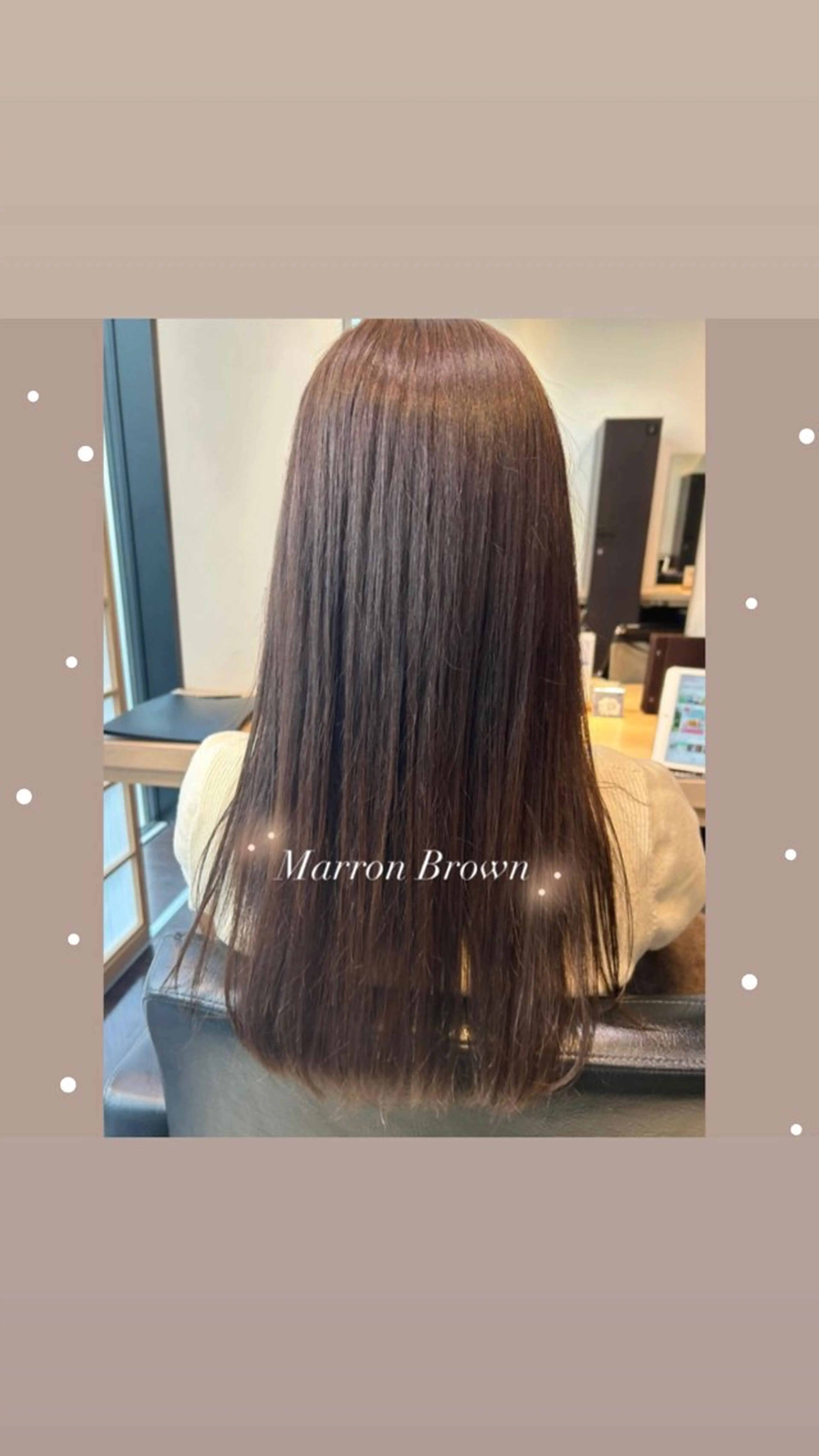 セミロング カラー アッシュ ブラウンカラー 透明感カラー マロンブラウン オレンジ ⭐️似合わせアップ ⭐️並木奏絵のヘアスタイル