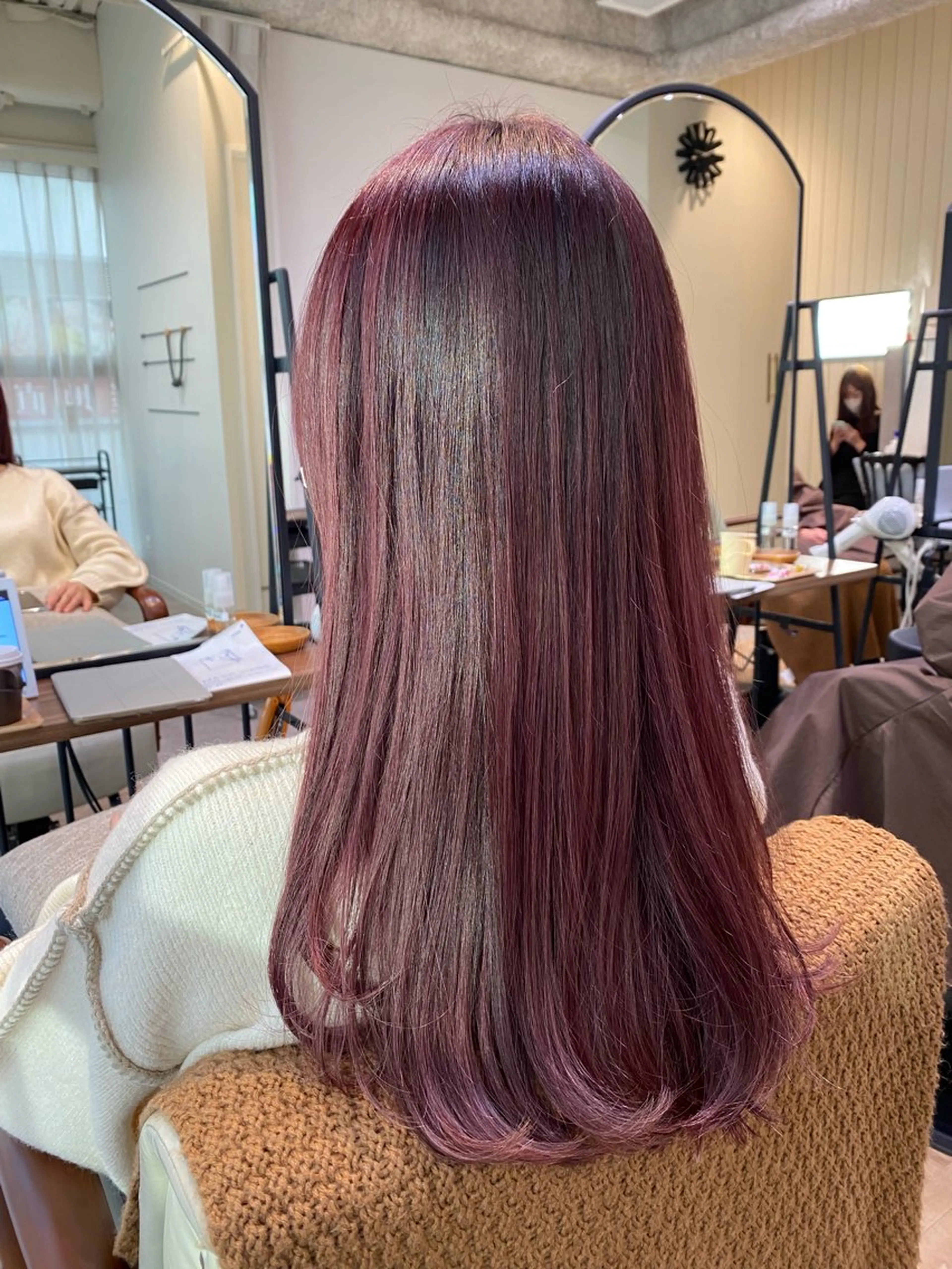 ロング カラー ヘアカラー トリートメント 新宿 / Aujua ｿﾑﾘｴ🫧森田涼介のヘアスタイル