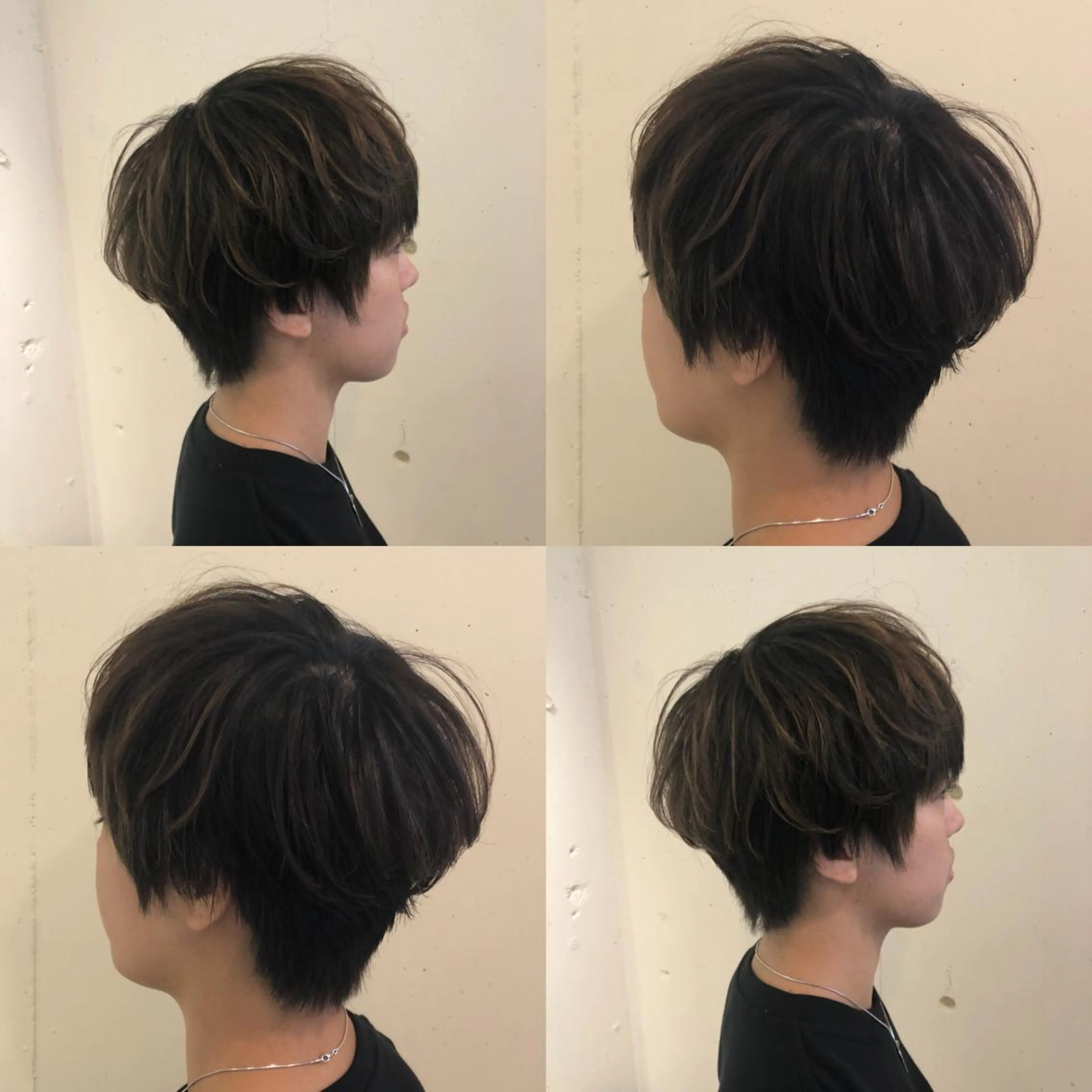 ショート カラー パーマ ヘアアレンジ ブリーチ グラデーションカラー ハイライトカラー くせ毛 簡単アレンジ 【ツヤ髪美容師】 ツダケイスケのヘアスタイル