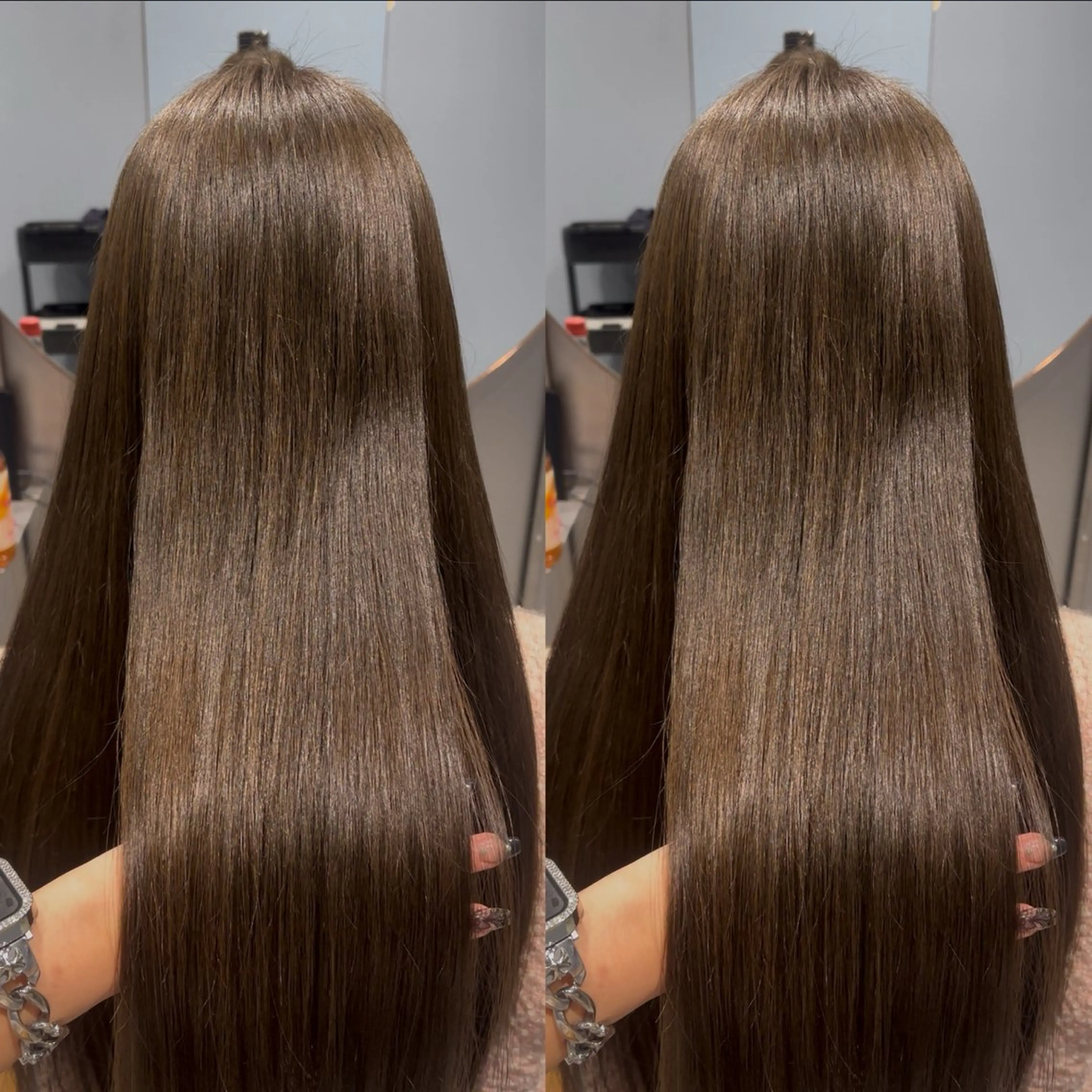 カラー ヘアカラー 🐈‍⬛JUMI /透明感カラー/🩶のヘアスタイル