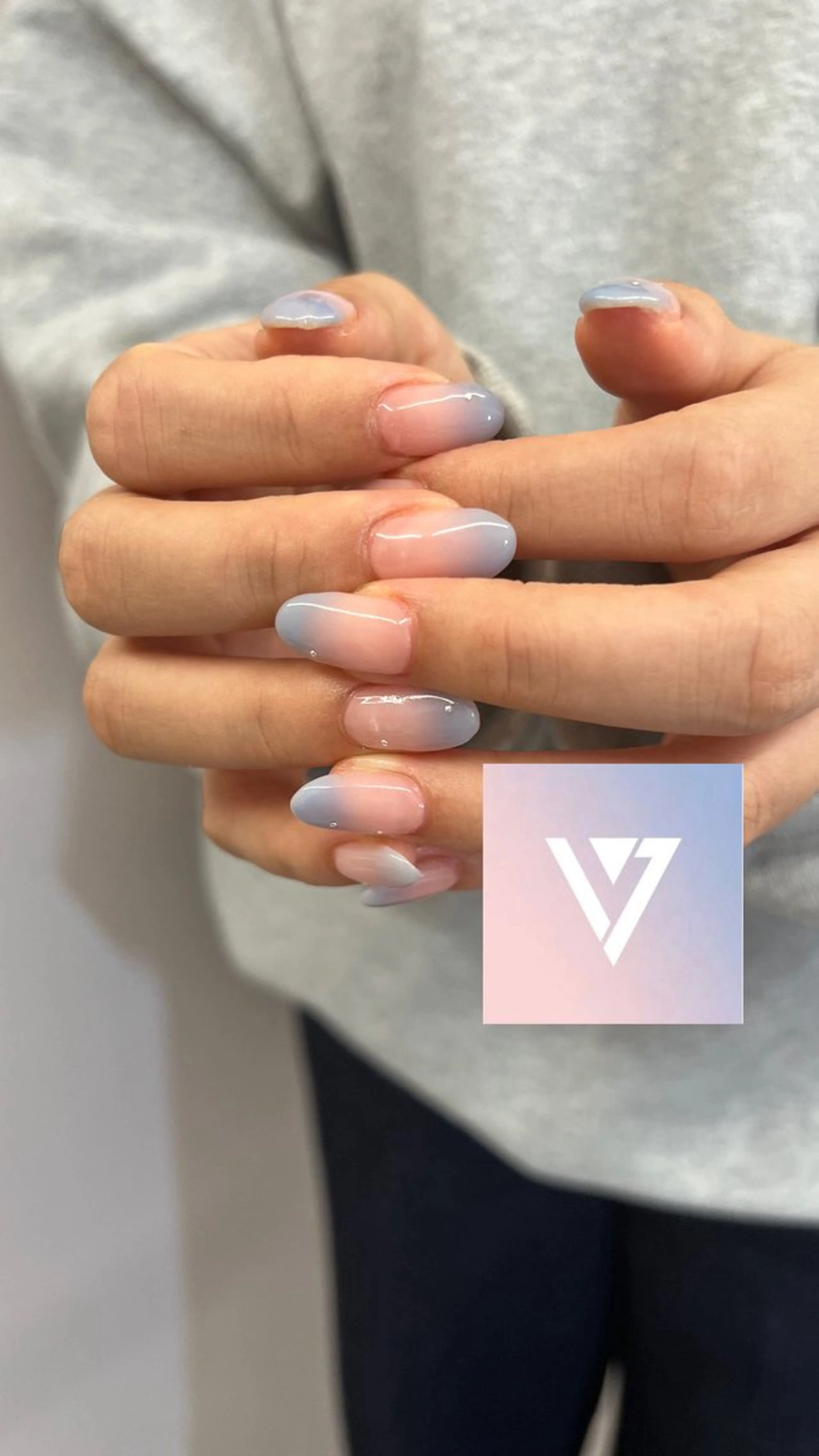 ネイル ジェルネイル グラデーション 韓国ネイル パラジェル ピンク ハンドネイル ハンドケア Bana_ Nailのネイルデザイン