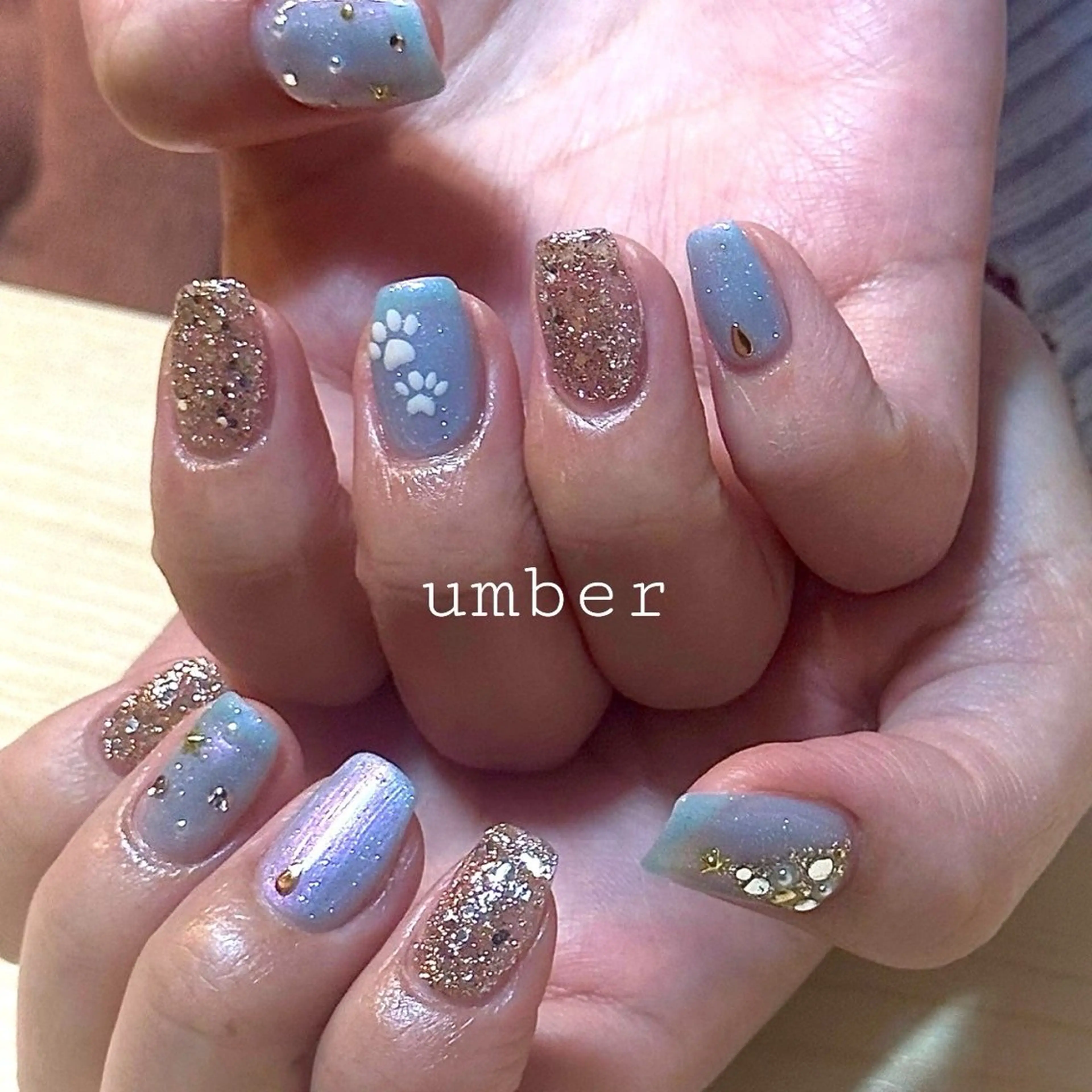 ネイル ハンドネイル umber 三茶1分のネイルデザイン