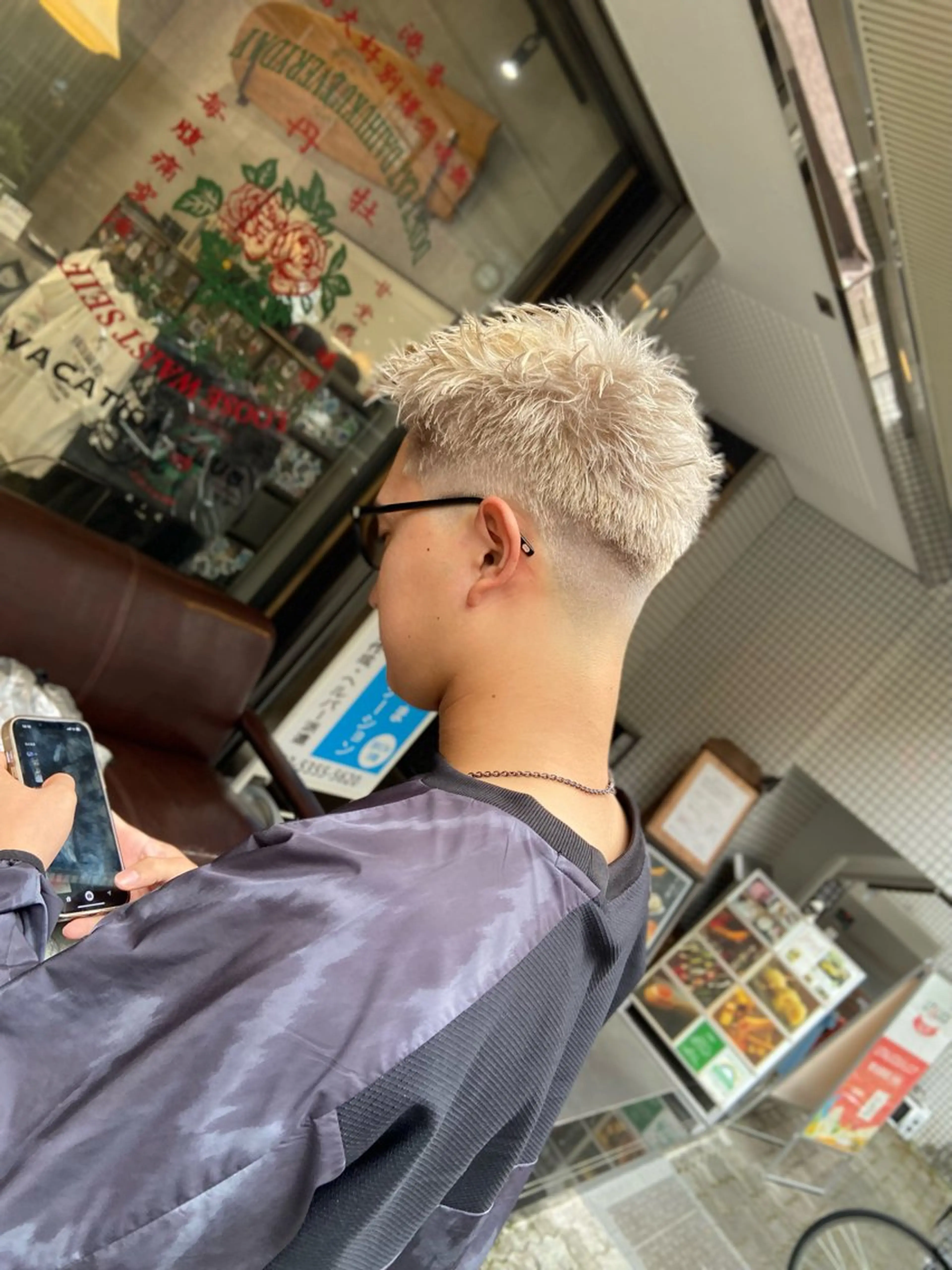 ショート メンズ フェードカット マッシュ メンズパーマ メンズショート スキンフェード カット 💈圧倒的メンズ特化 DAITO💈のヘアスタイル