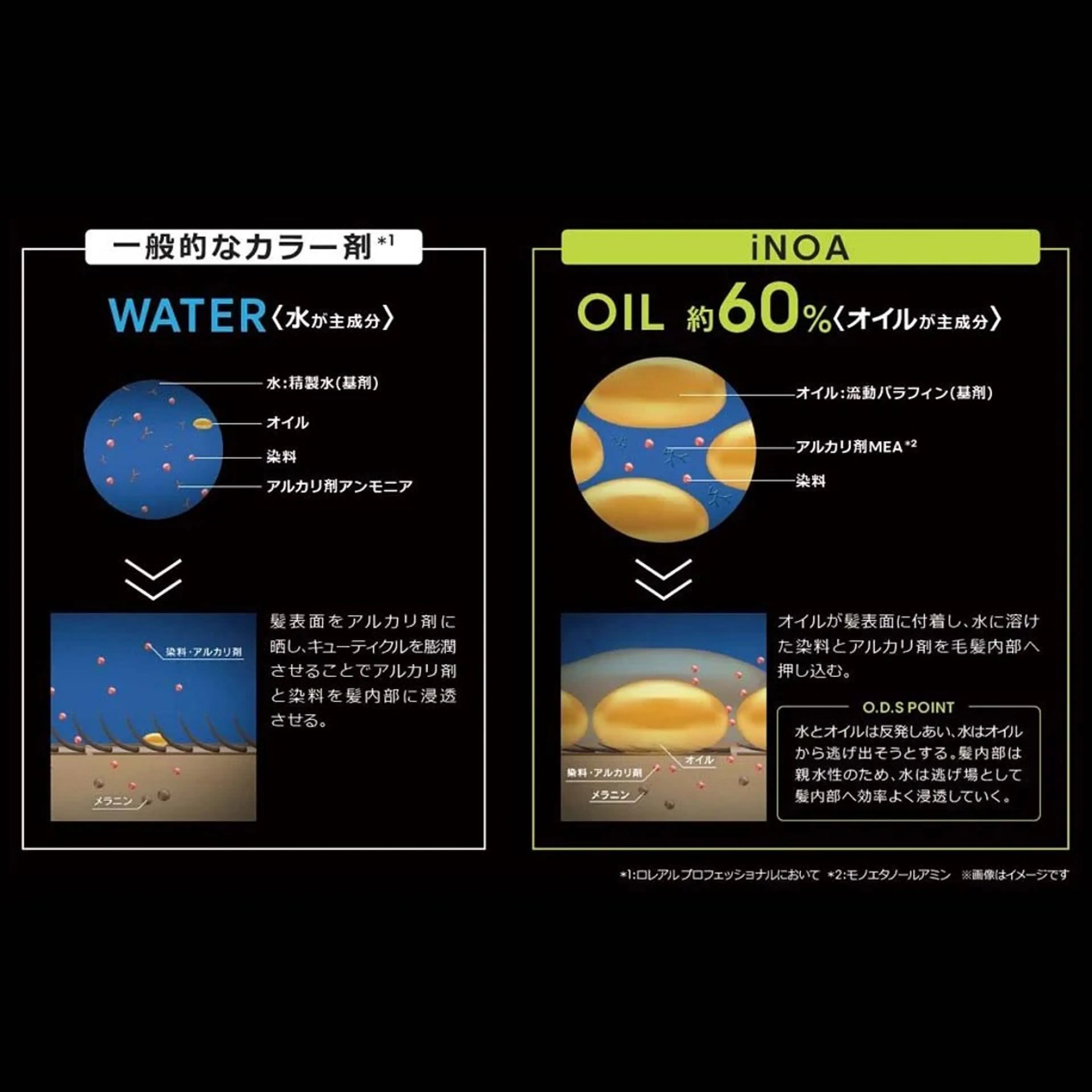iNOA GLOSS COLORプレミアムオイルカラーの写真