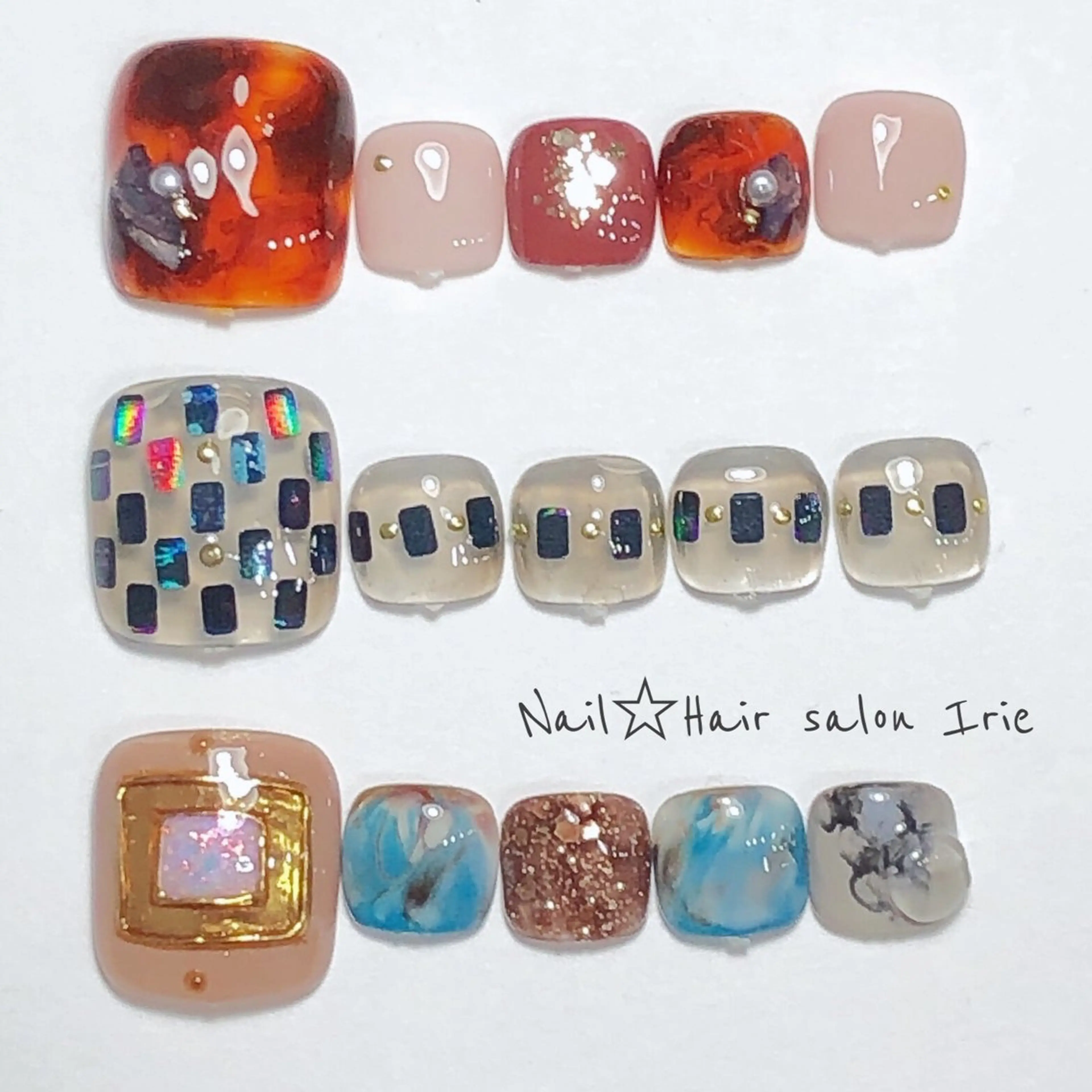 ネイル フットネイル Hair salon Irie所属・與儀 知佳のネイルデザイン