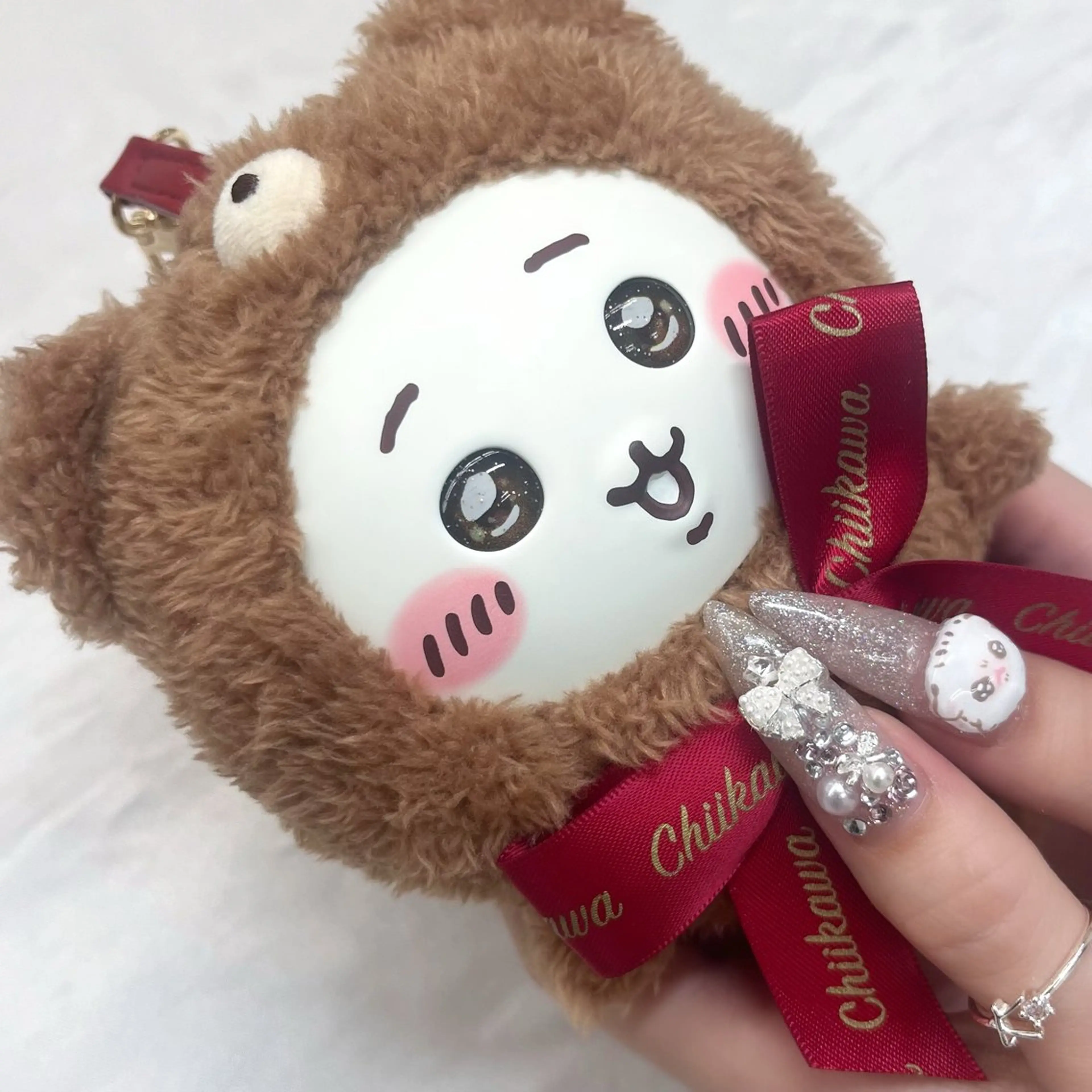 ネイル リボン 冬ネイル クリスマス ハンドネイル honoka池袋🎀 ガーリーネイル🤍のネイルデザイン