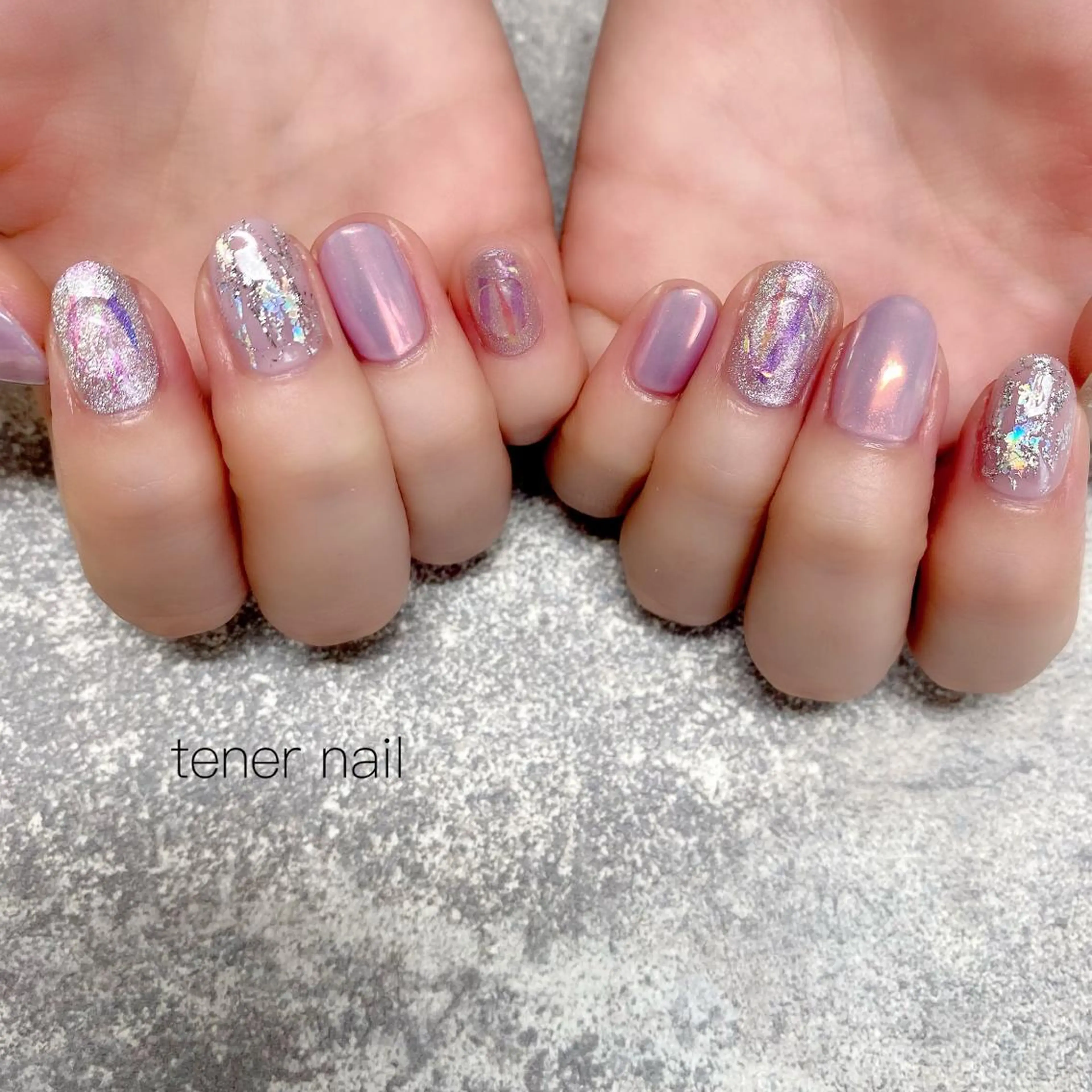 ネイル キラキラネイル ニュアンスネイル テネルネイル tener nailのネイルデザイン