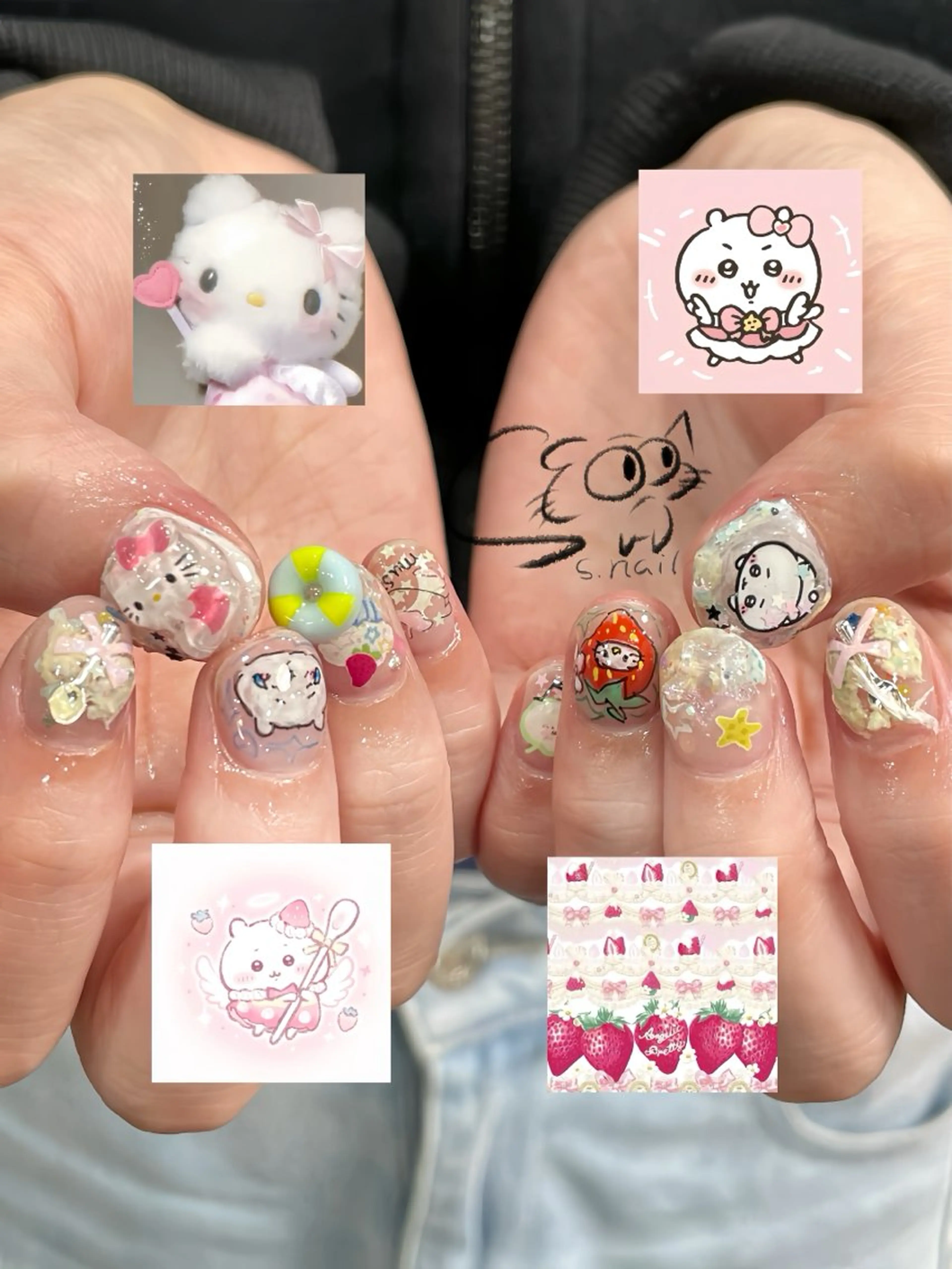 ネイル アートネイル チークネイル フレンチネイル グラデーション マグネットネイル S.nail _のネイルデザイン