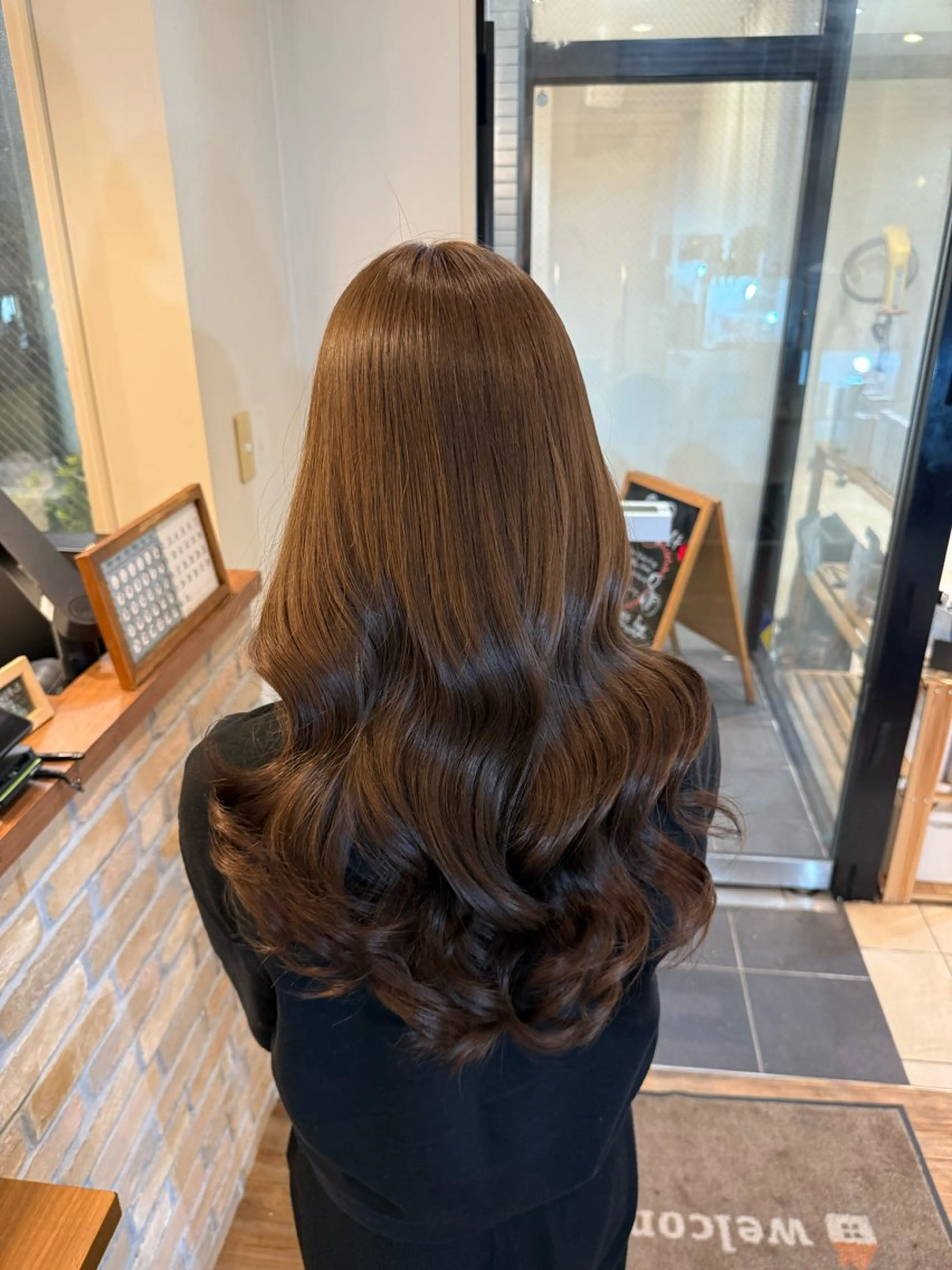 ロング カラー カット ヘアカラー トリートメント 竹添 有梨沙のヘアスタイル