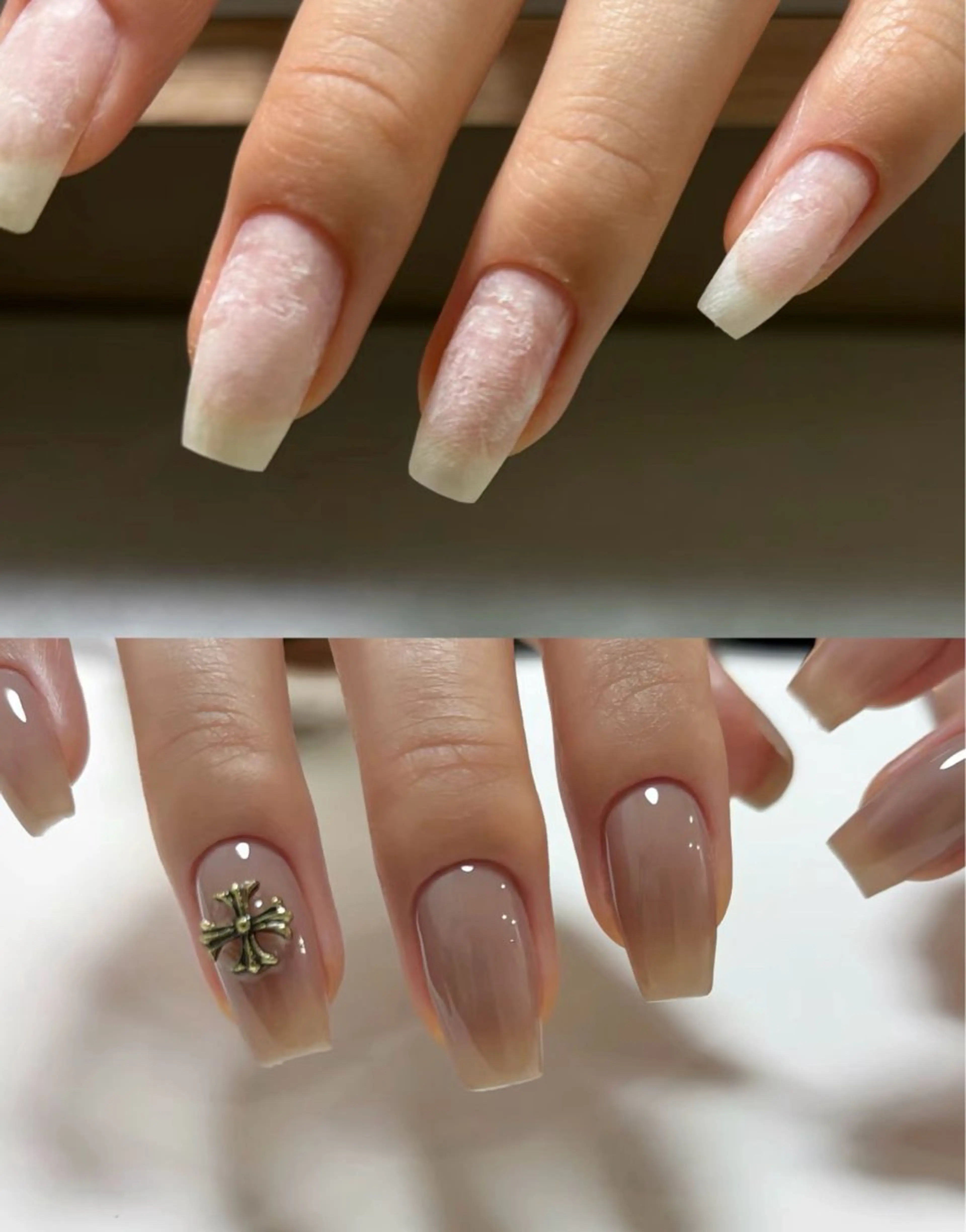 ミディアム めぐみのネイルサロン スタッフ練習のネイルデザイン