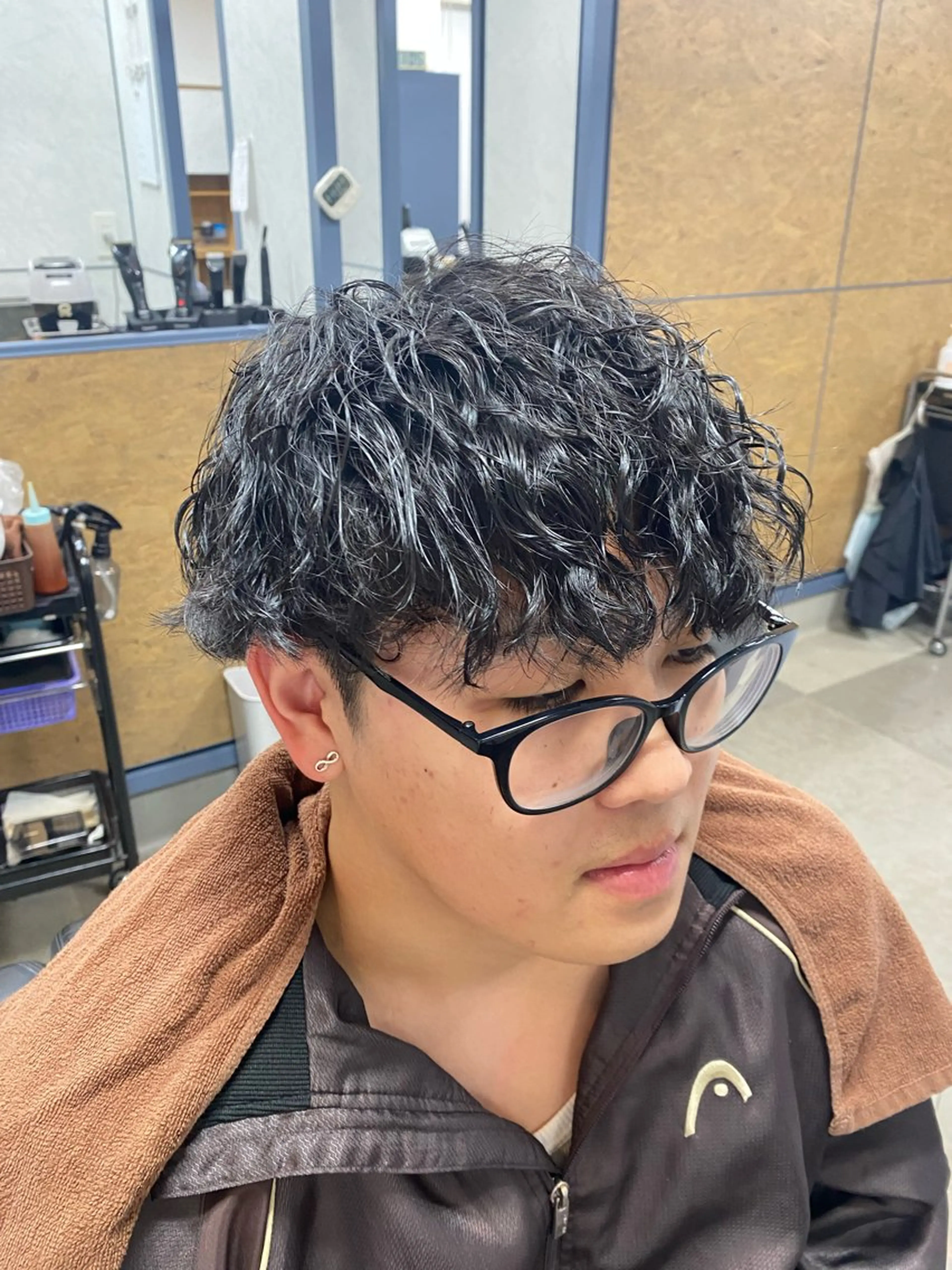 パーマ 湯浅 俊貴のヘアスタイル