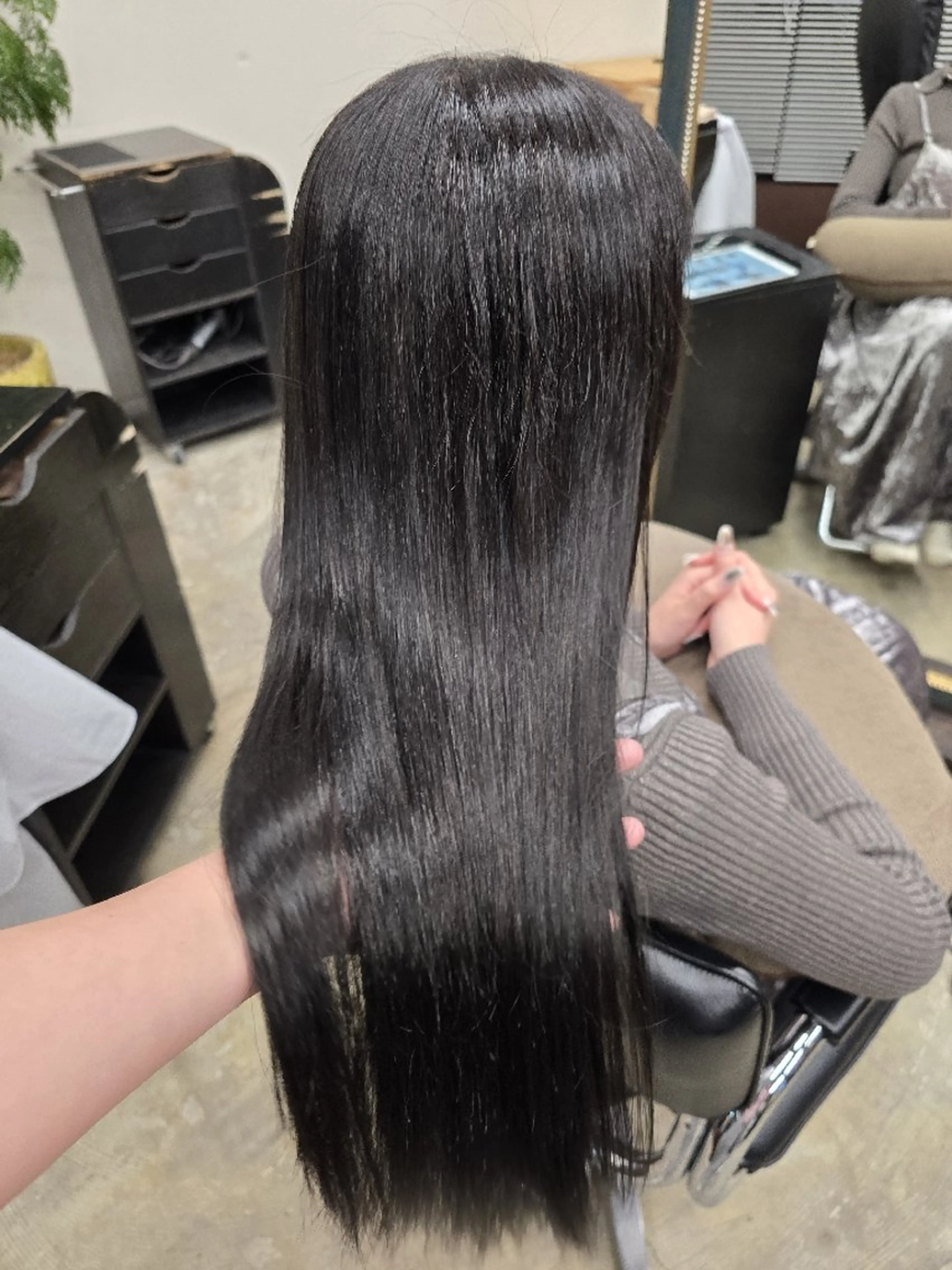ロング ヘアカラー トリートメント ハヤシ マユ ✂ 府中美容室のヘアスタイル