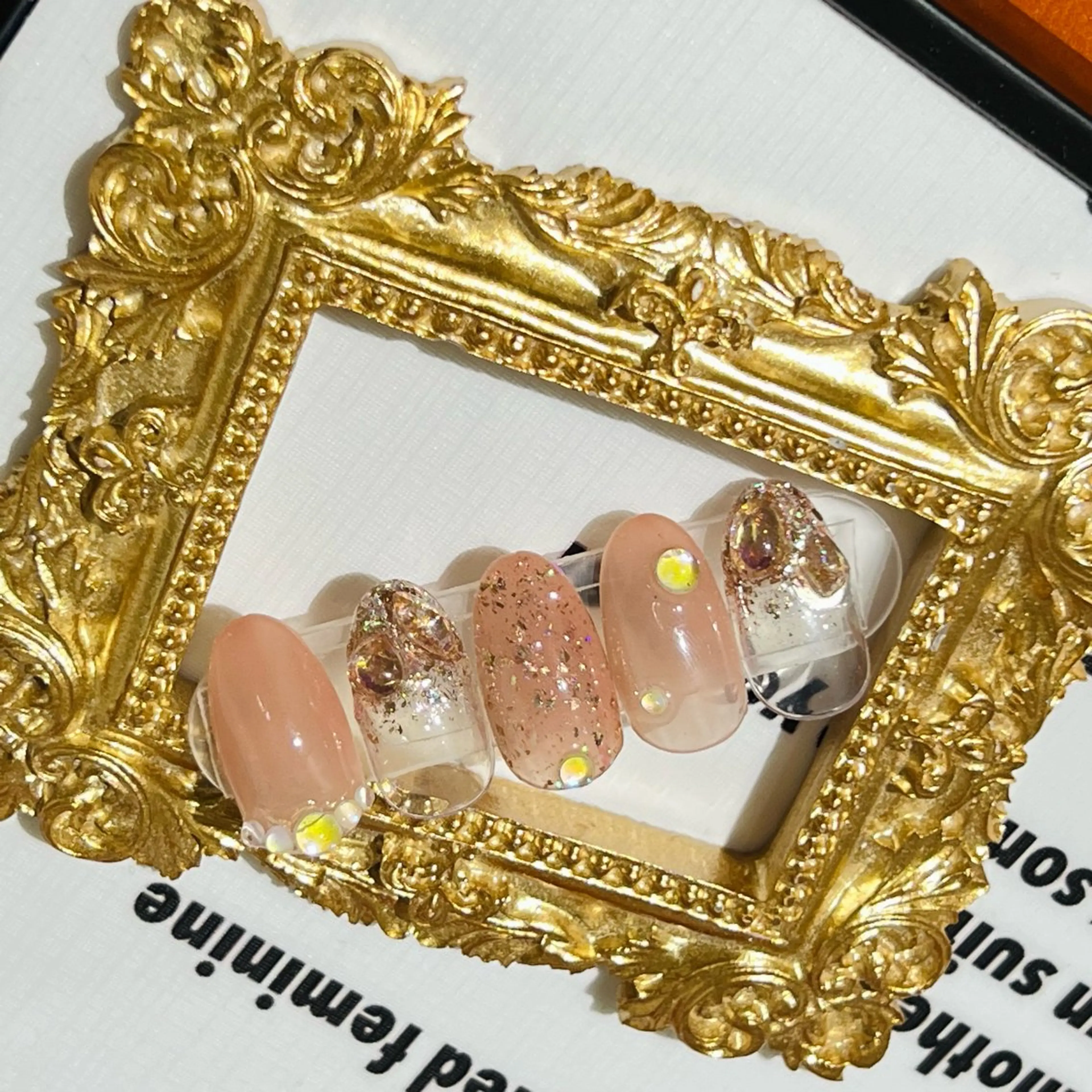 ネイル アートネイル フラッシュネイル フレンチネイル ジェルネイル ガラスフレンチ ハンドネイル You&Me Yukiのネイルデザイン