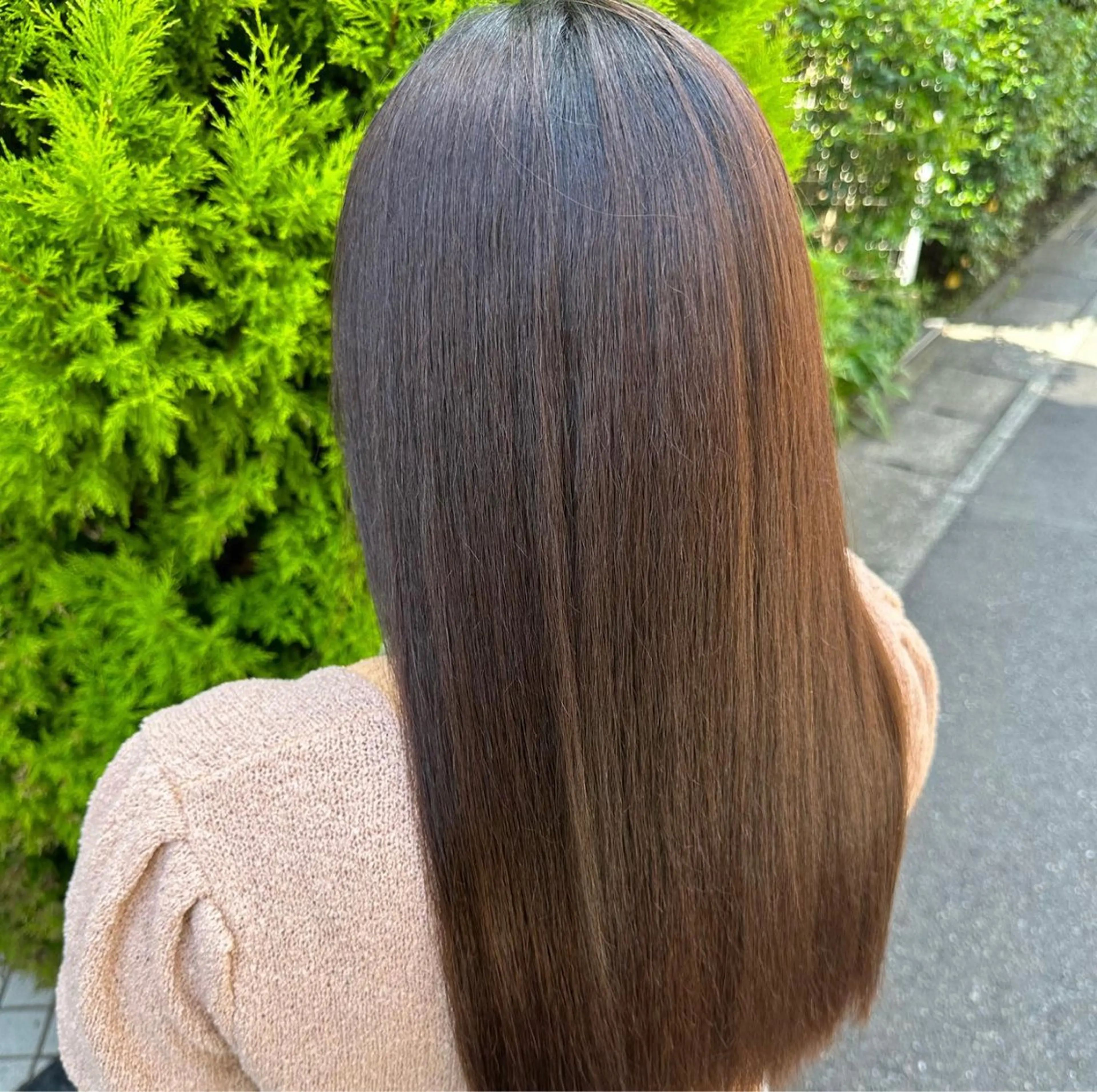 ロング パーマ 縮毛矯正／ダブル カラー／はづき☘️のヘアスタイル