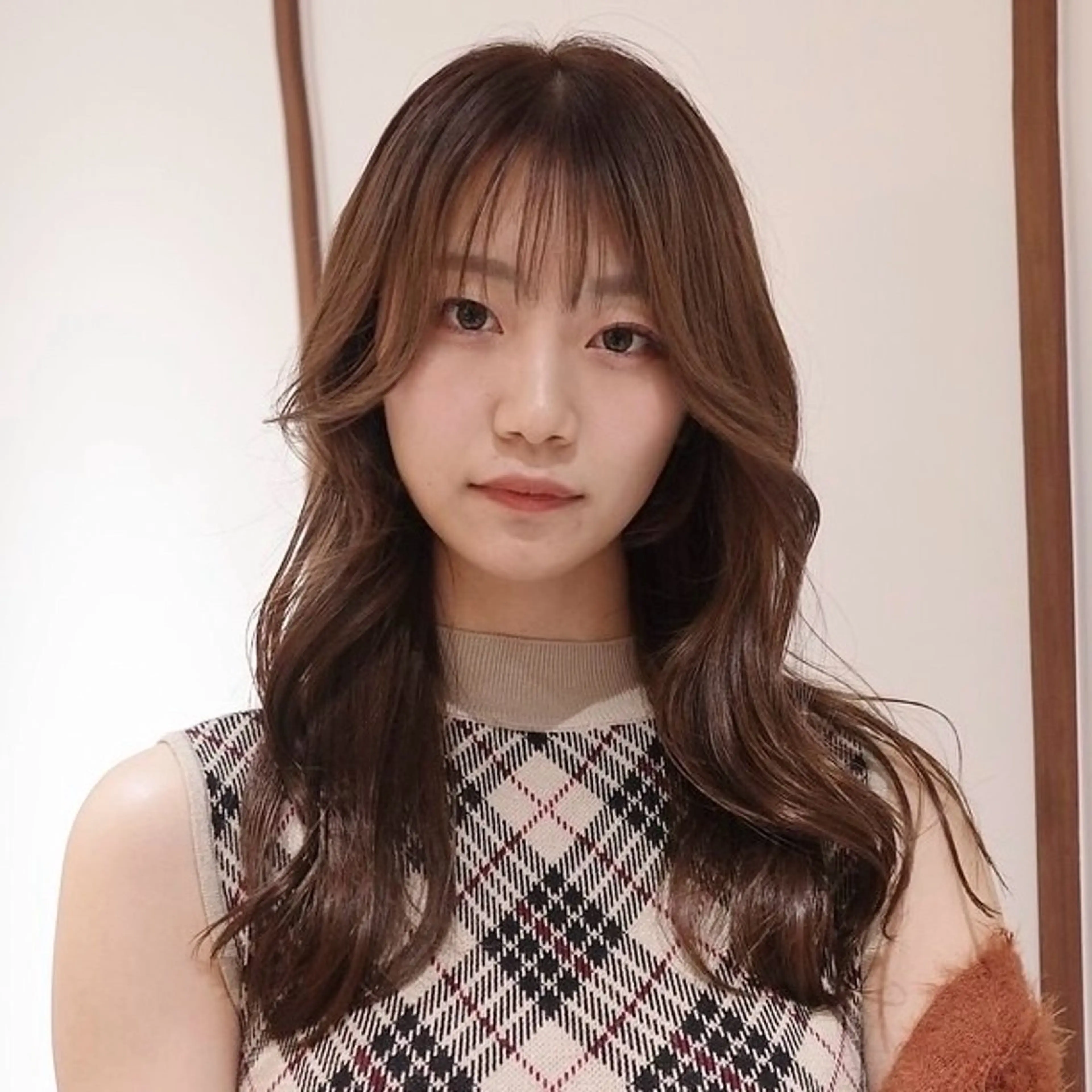セミロング カラー ヘアアレンジ カット ヘアカラー OPUSダブルカラー ケアブリーチのヘアスタイル